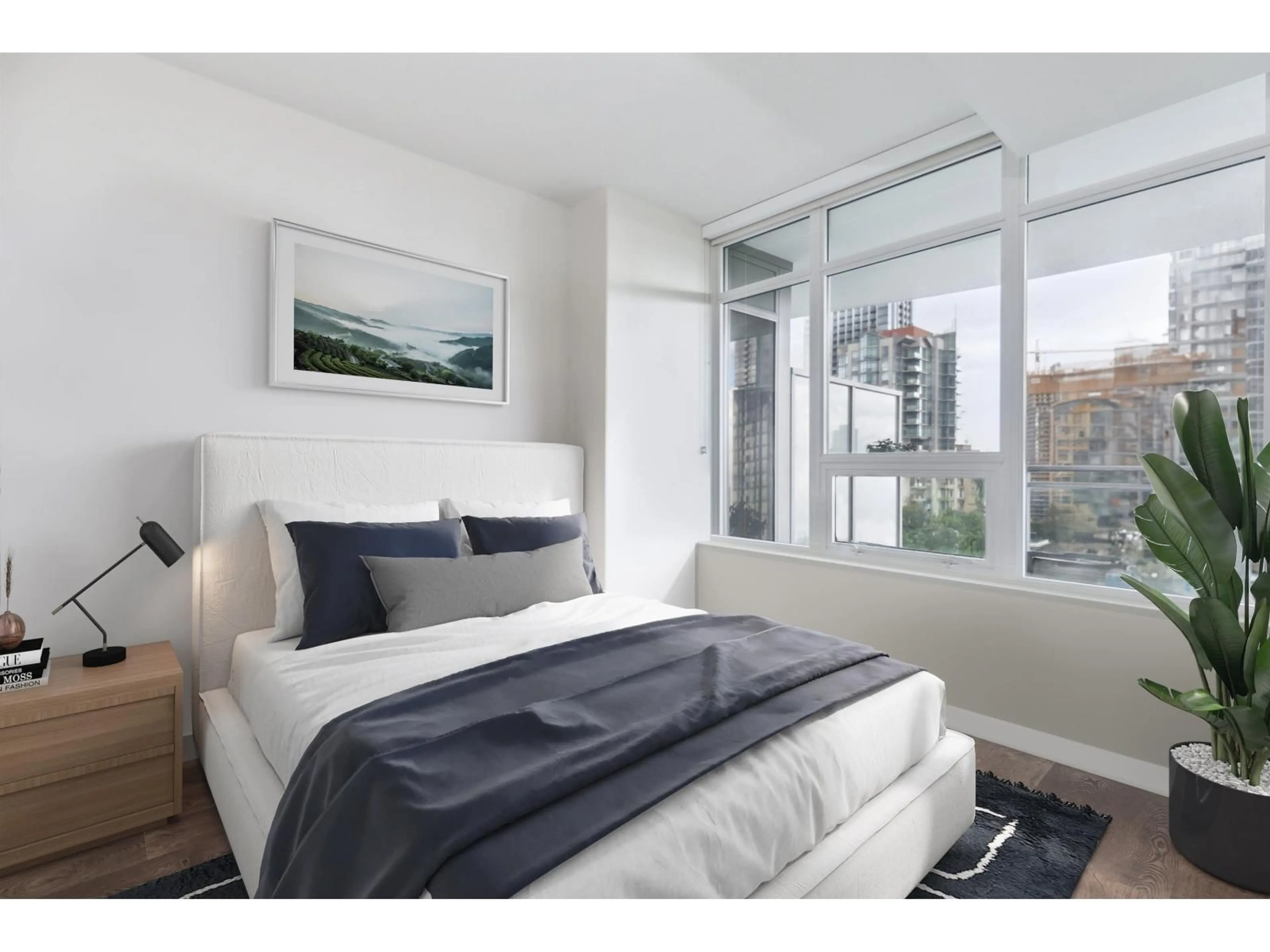 Bedroom with bed, unknown for 1204 - 13318 104 AVENUE, Surrey British Columbia V3T0R2