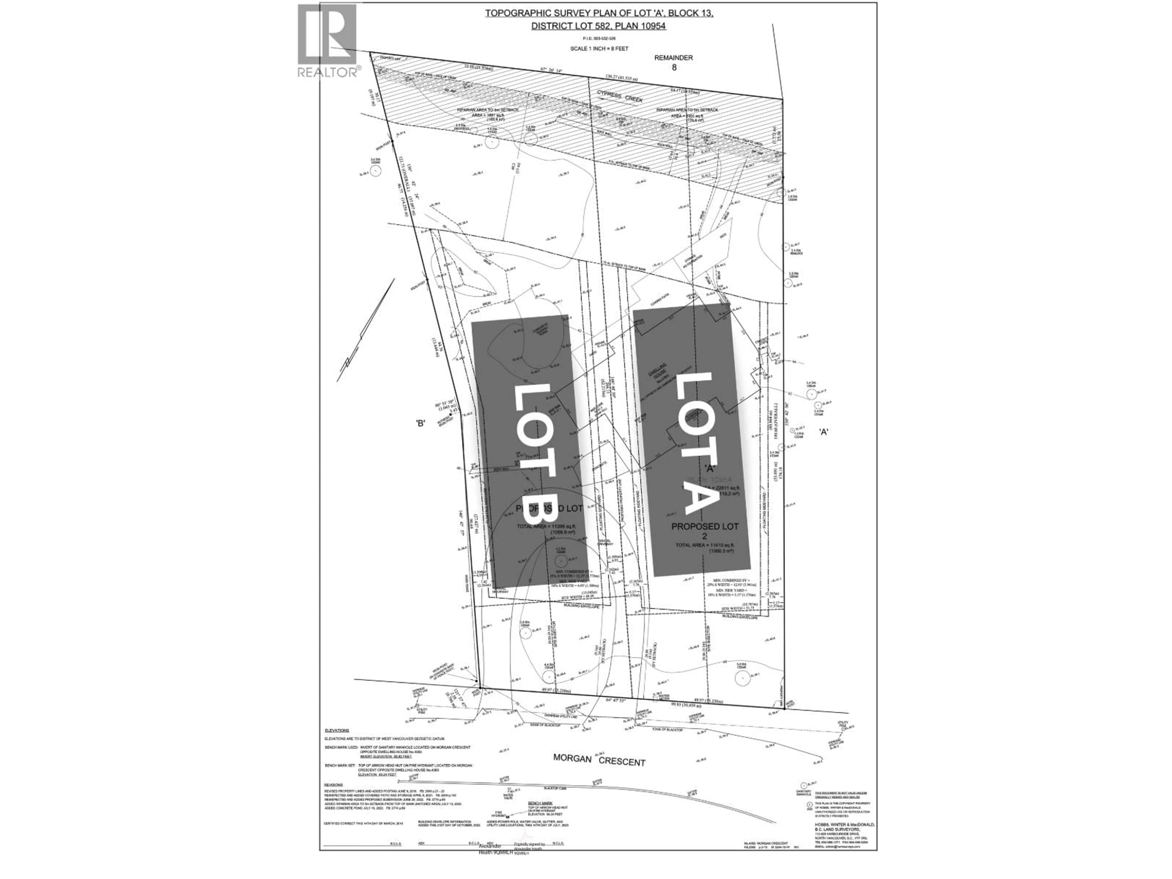 Floor plan for LOT A - 4363 MORGAN CRESCENT, West Vancouver British Columbia V7V2P1