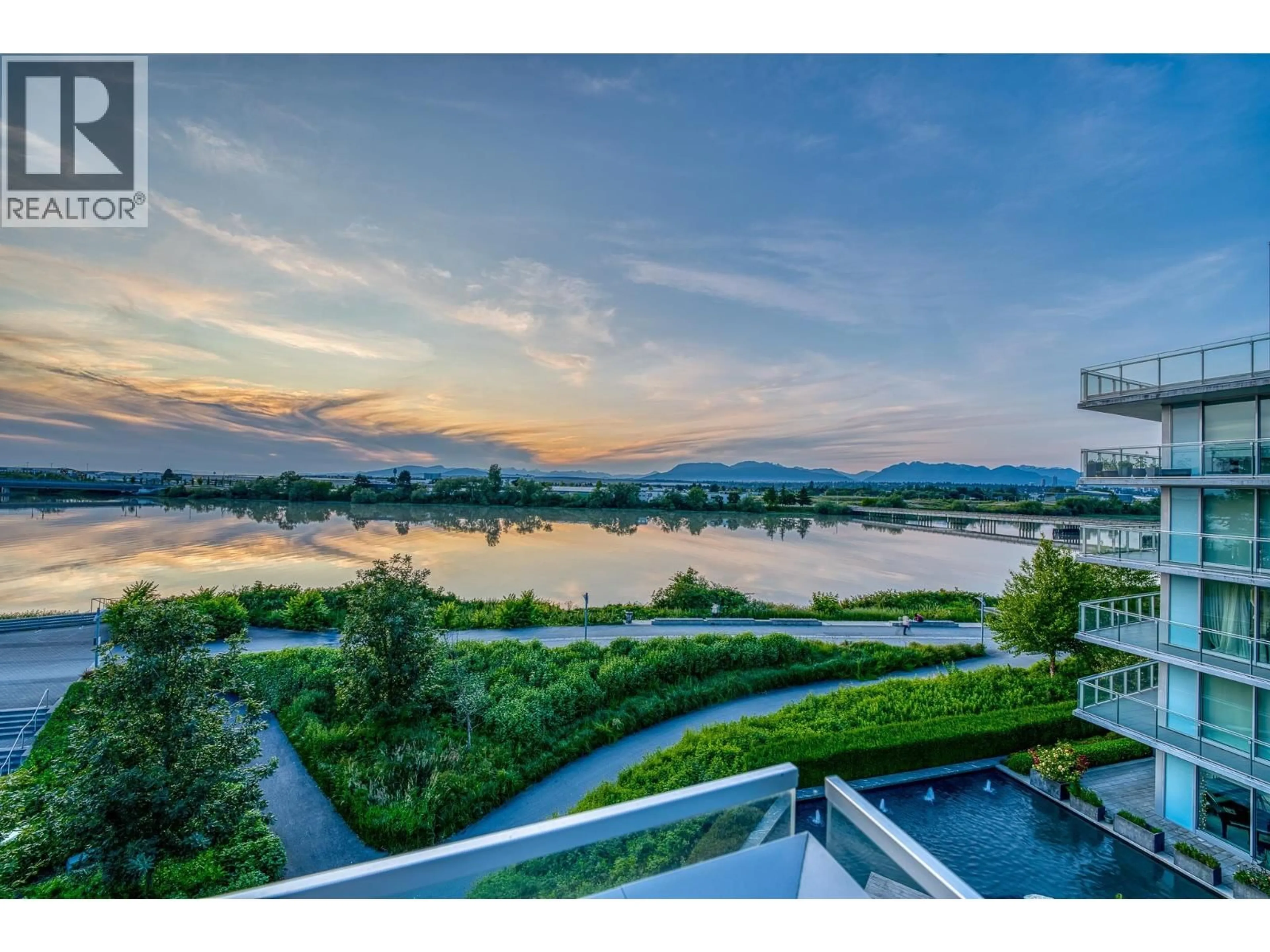 Patio, water/lake/river/ocean view for 402 - 6611 PEARSON WAY, Richmond British Columbia V7C0C3