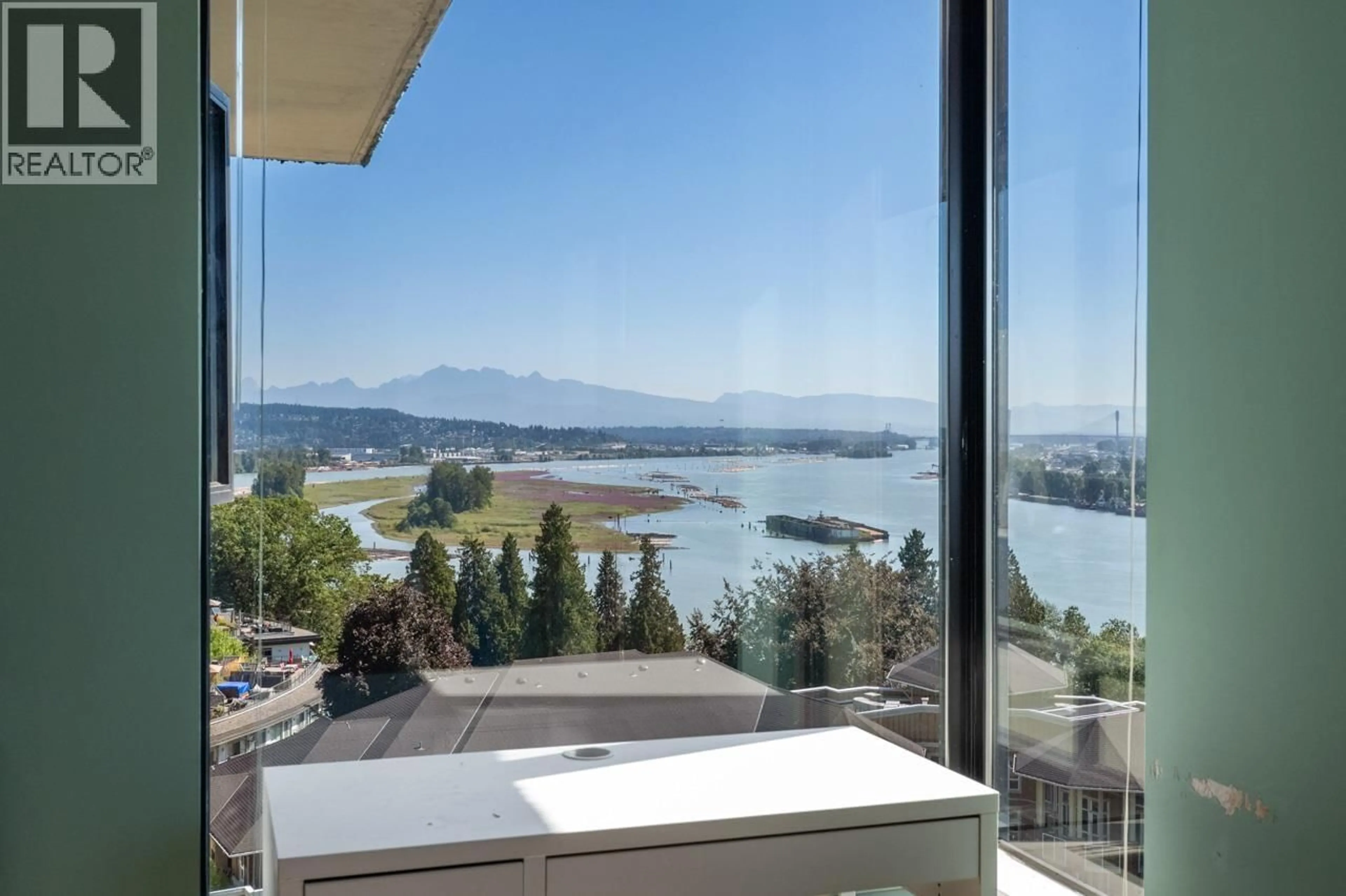 Balcony in the apartment, water/lake/river/ocean view for 1003 - 11 E ROYAL AVENUE, New Westminster British Columbia V3L0A8