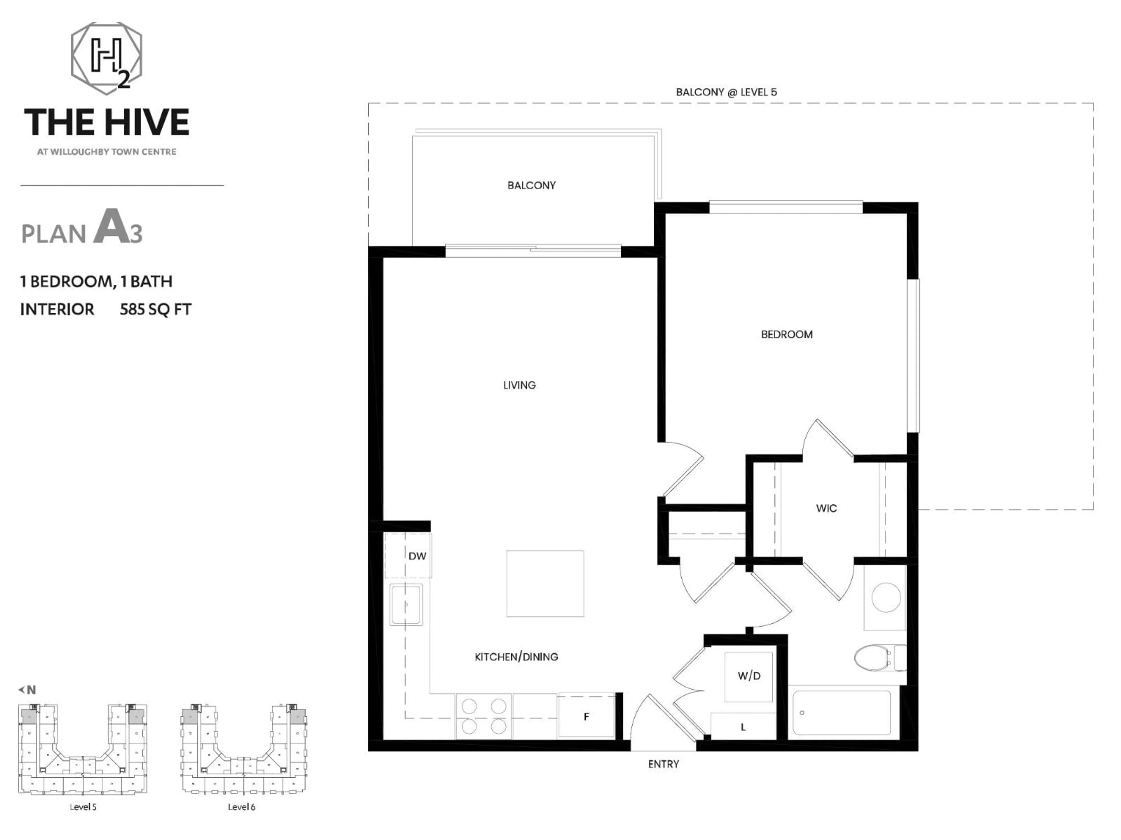 Floor plan for 519 - 7936 206 STREET, Langley British Columbia V2Y3X8