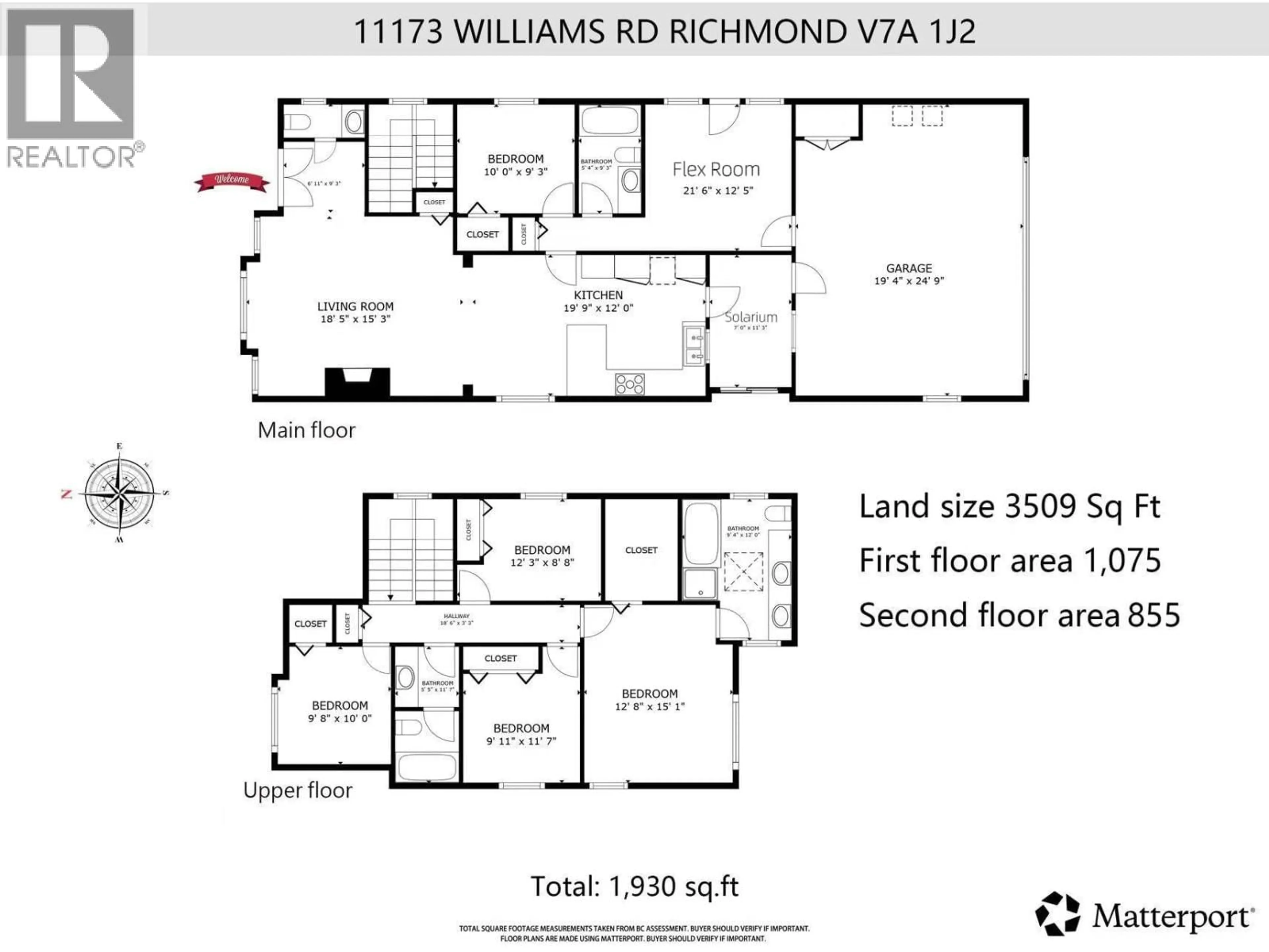 Floor plan for 11173 WILLIAMS ROAD, Richmond British Columbia V7A1J2
