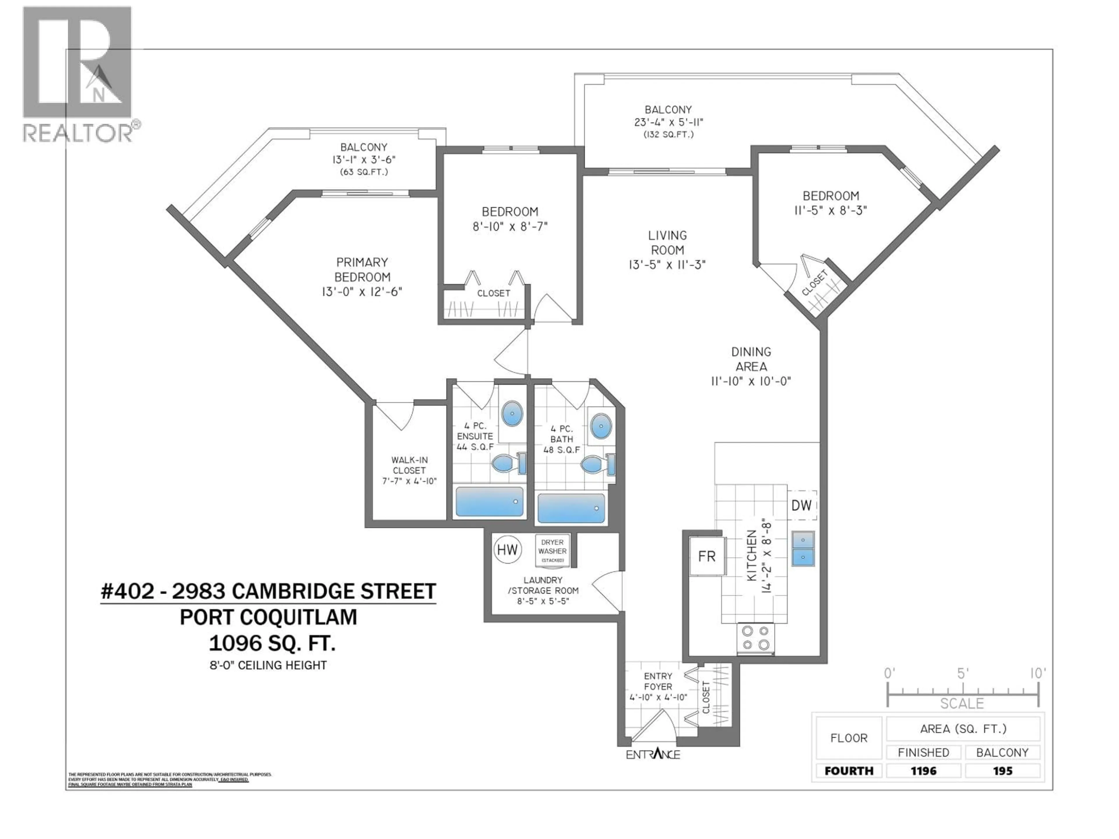 Floor plan for 402 - 2983 CAMBRIDGE STREET, Port Coquitlam British Columbia V3B7N7