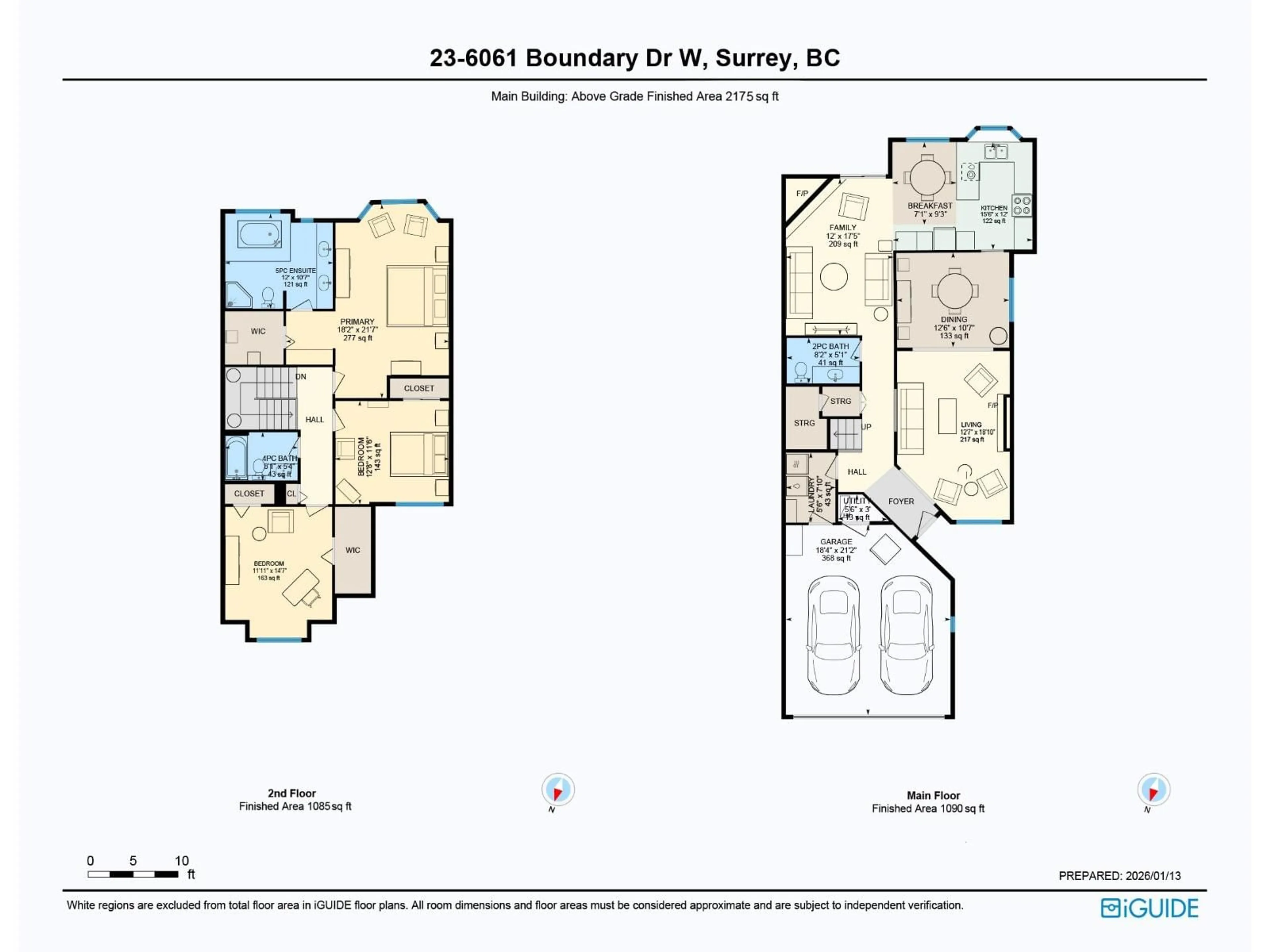 Floor plan for 23 - 6061 BOUNDARY WEST DRIVE, Surrey British Columbia V3X2A6
