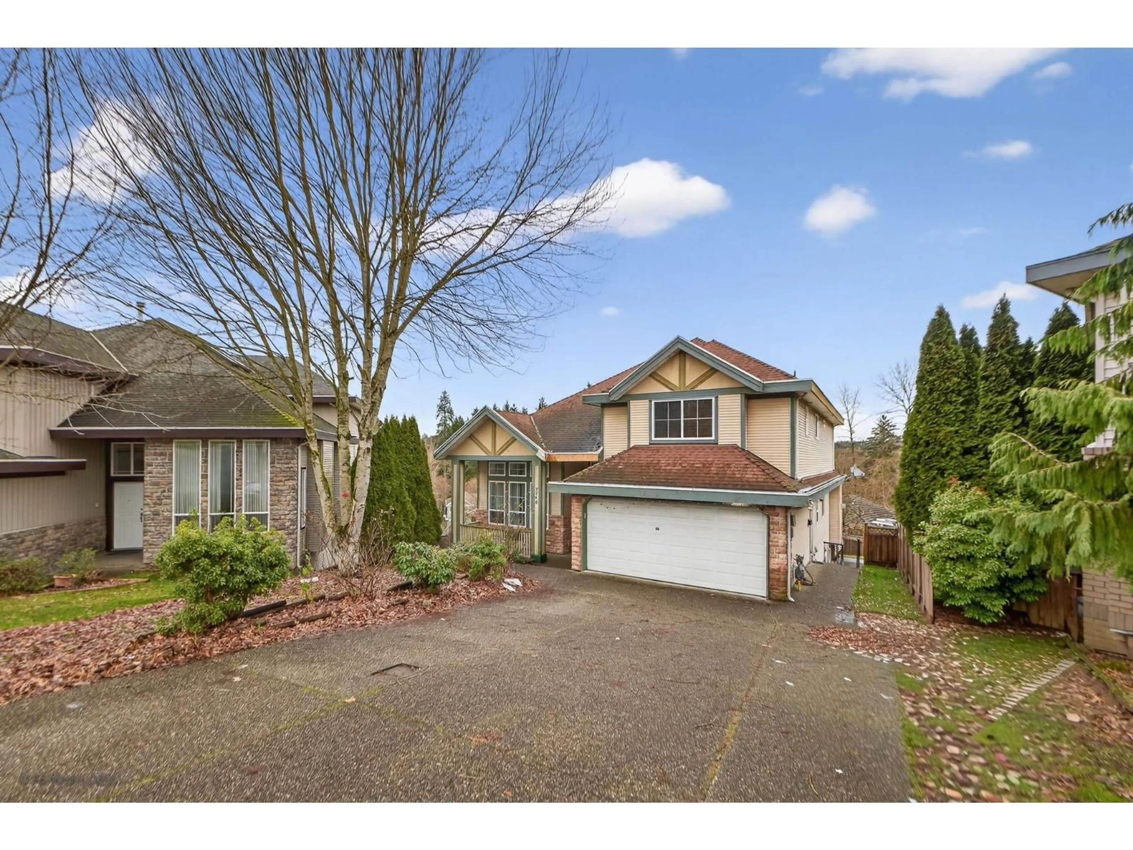 A pic from outside/outdoor area/front of a property/back of a property/a pic from drone, street for 7718 145 STREET, Surrey British Columbia V3S9C4