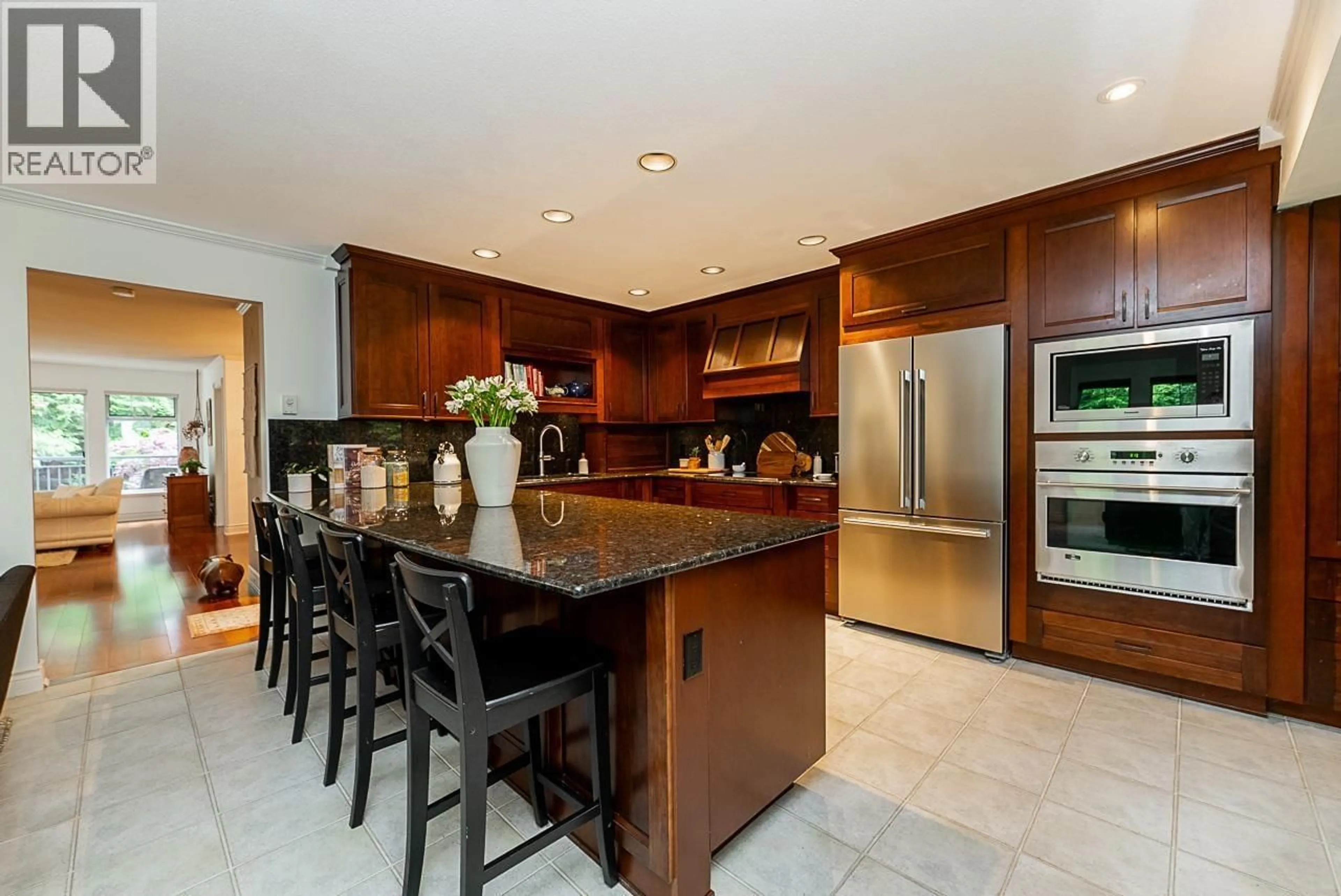 Contemporary kitchen, ceramic/tile floor for 1174 STRATHAVEN DRIVE, North Vancouver British Columbia V7H2Z6