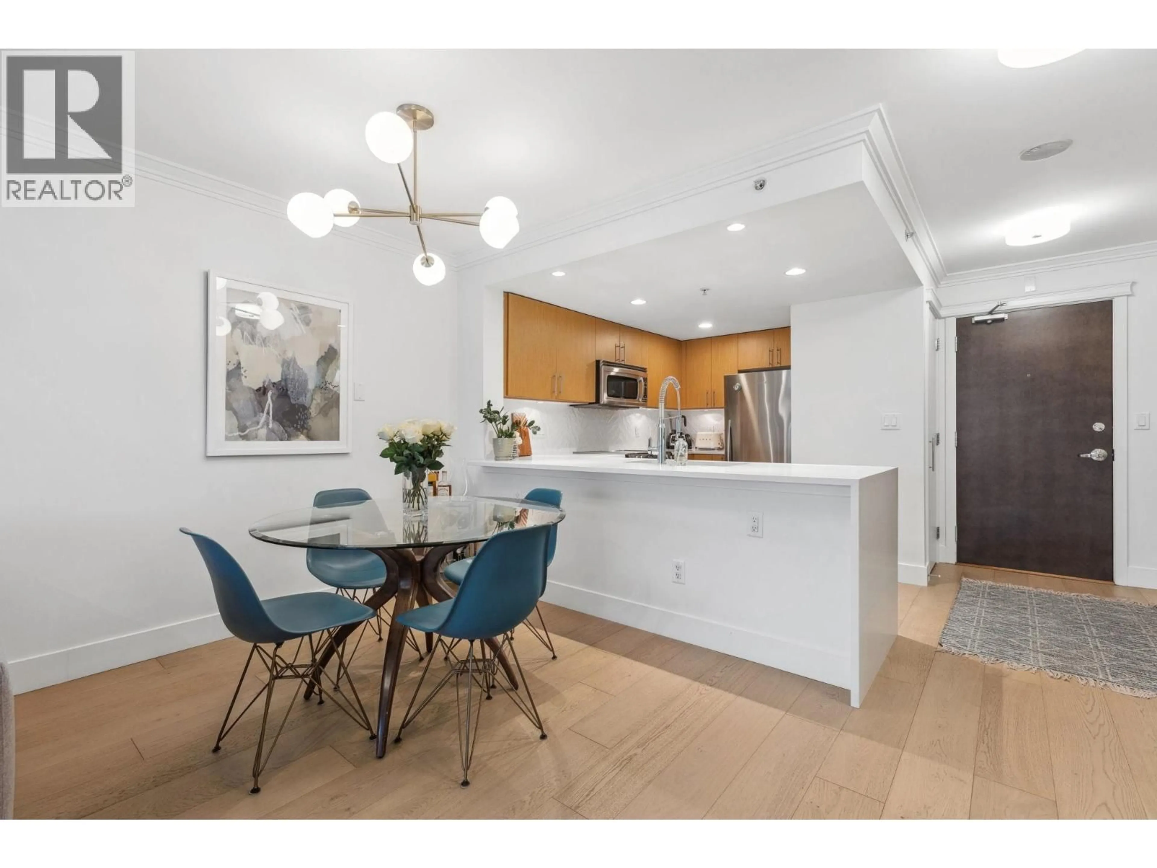 Open concept kitchen, wood/laminate floor for 507 - 125 MILROSS AVENUE, Vancouver British Columbia V6A0A1