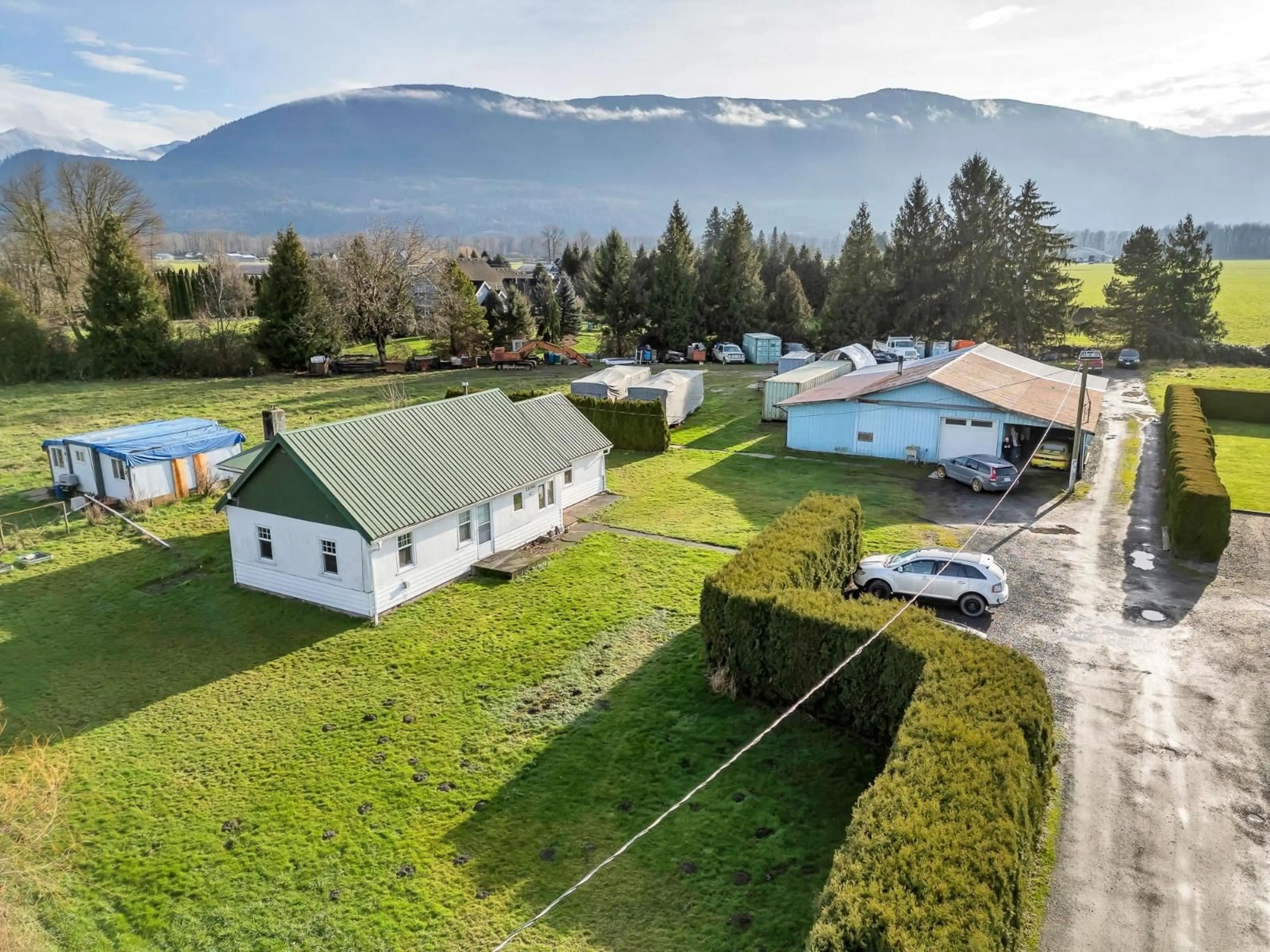 A pic from outside/outdoor area/front of a property/back of a property/a pic from drone, mountain view for 41960 KEITH WILSON ROAD, Sardis - Greendale British Columbia V2R4B2