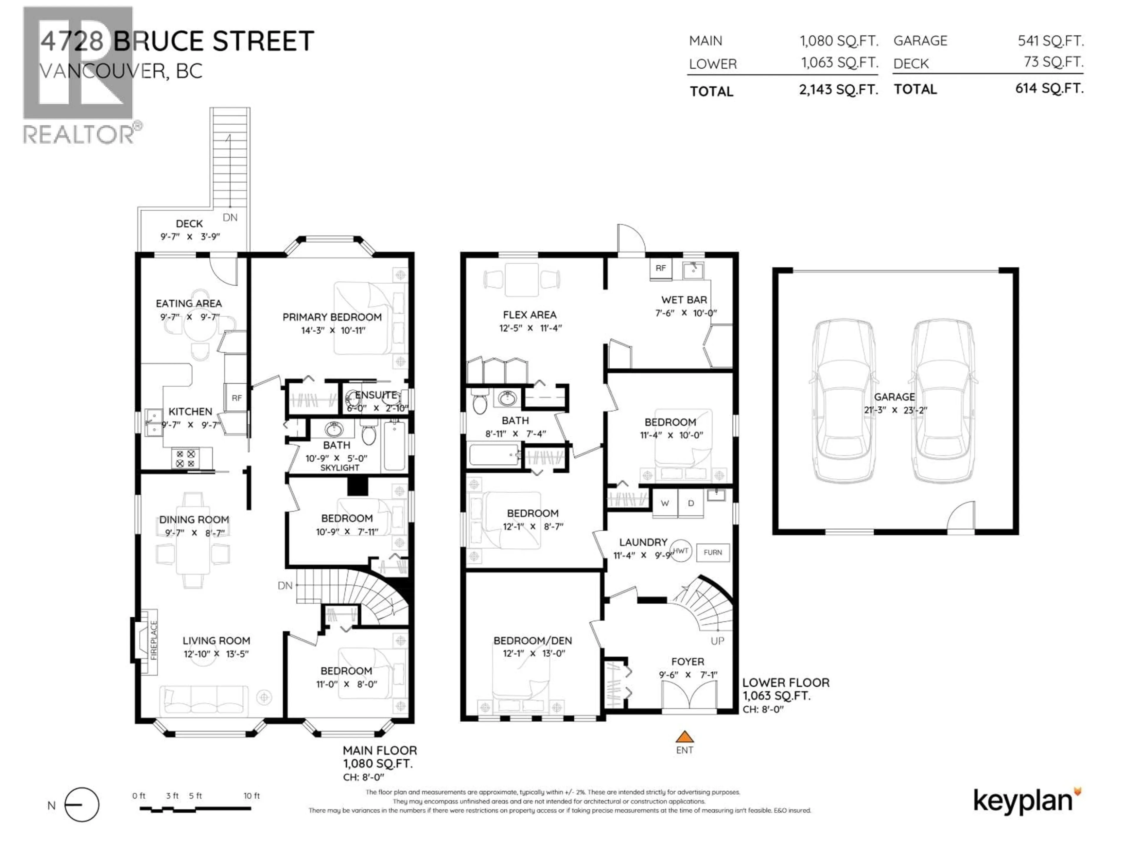 Floor plan for 4728 BRUCE STREET, Vancouver British Columbia V5N3Z6