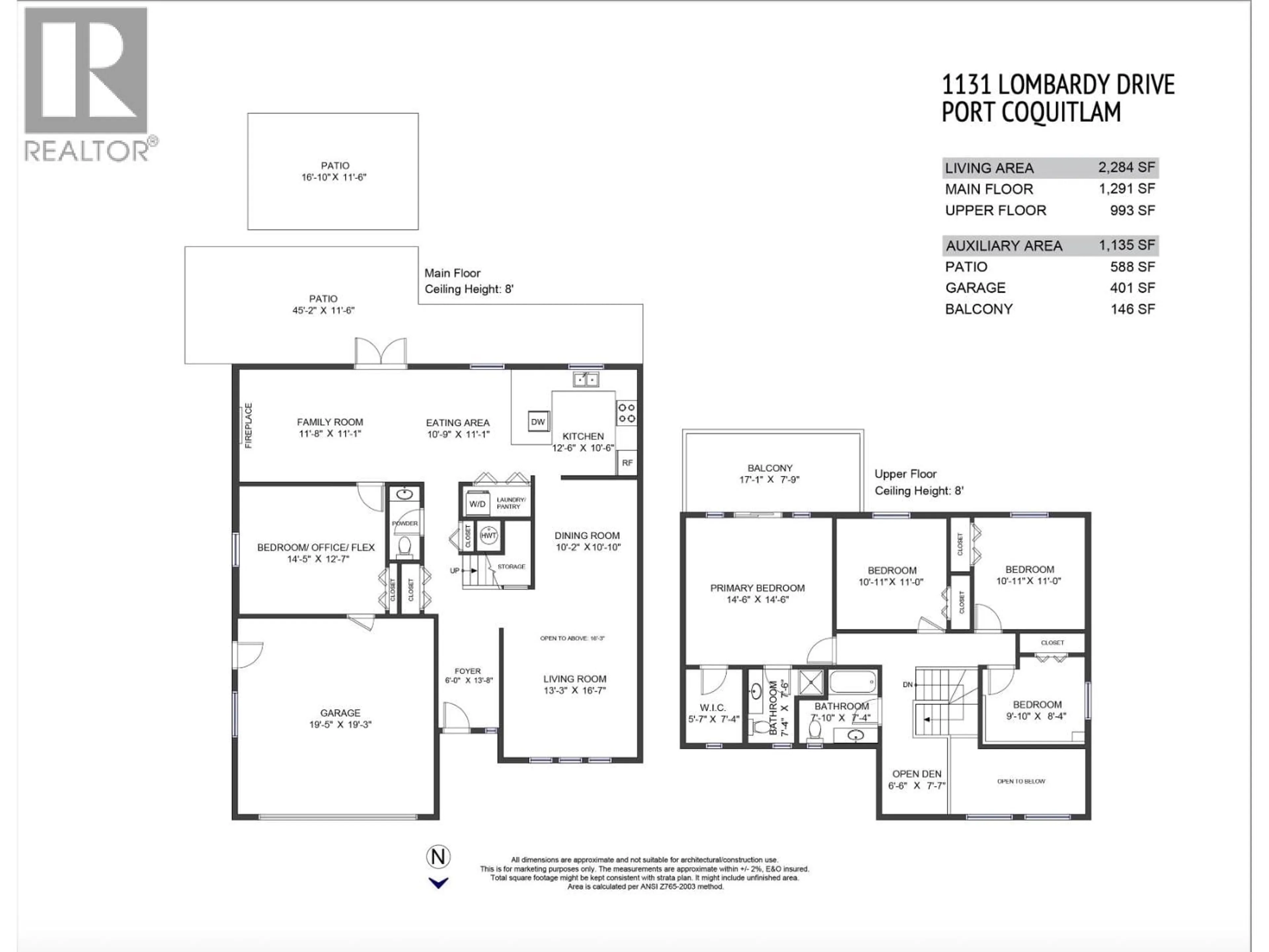 Floor plan for 1131 LOMBARDY DRIVE, Port Coquitlam British Columbia V3B5Z1