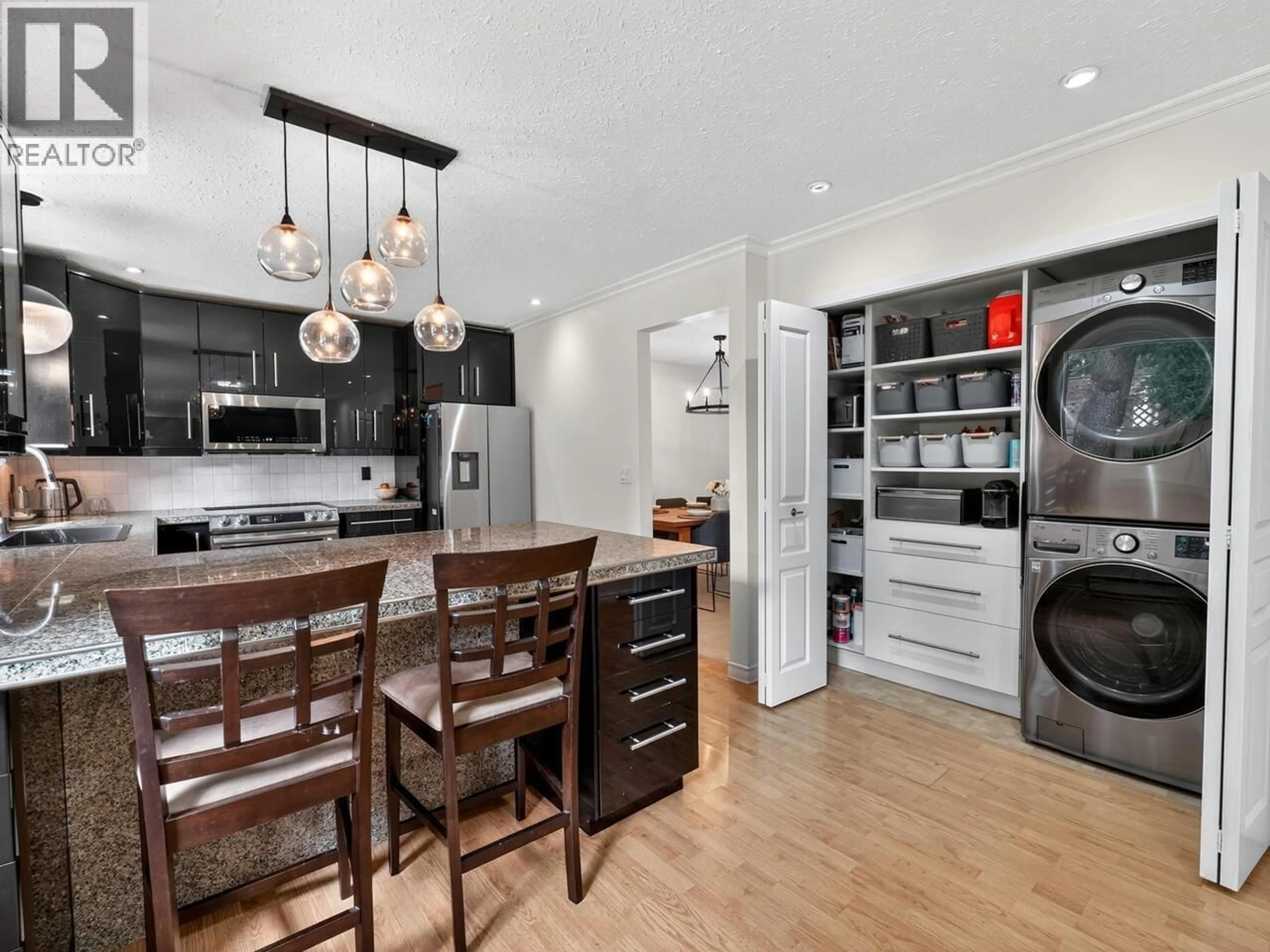 Open concept kitchen, wood/laminate floor for 1131 LOMBARDY DRIVE, Port Coquitlam British Columbia V3B5Z1