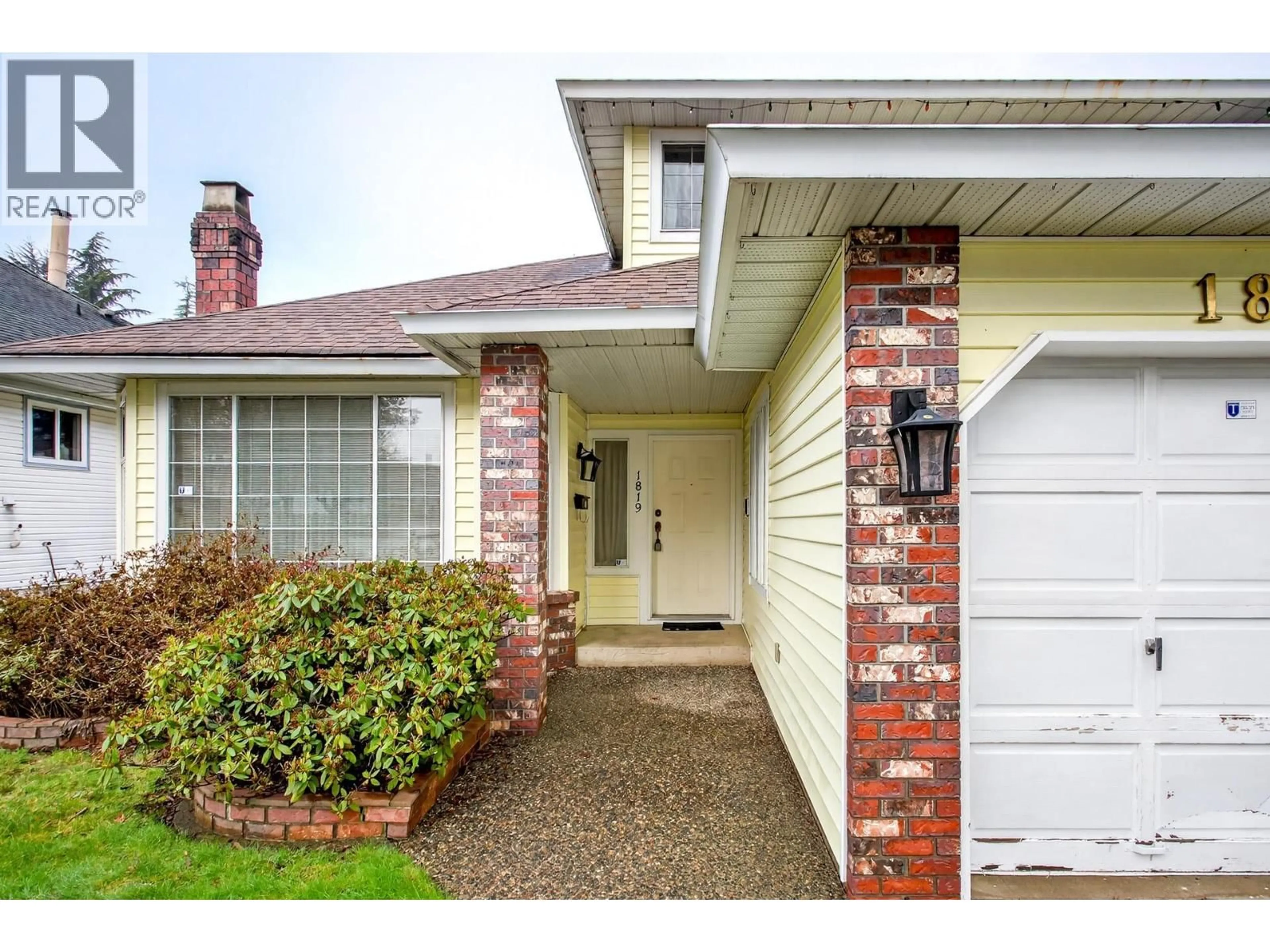 Home with brick exterior material, street for 1819 FOSTER AVENUE, Coquitlam British Columbia V3J7K8