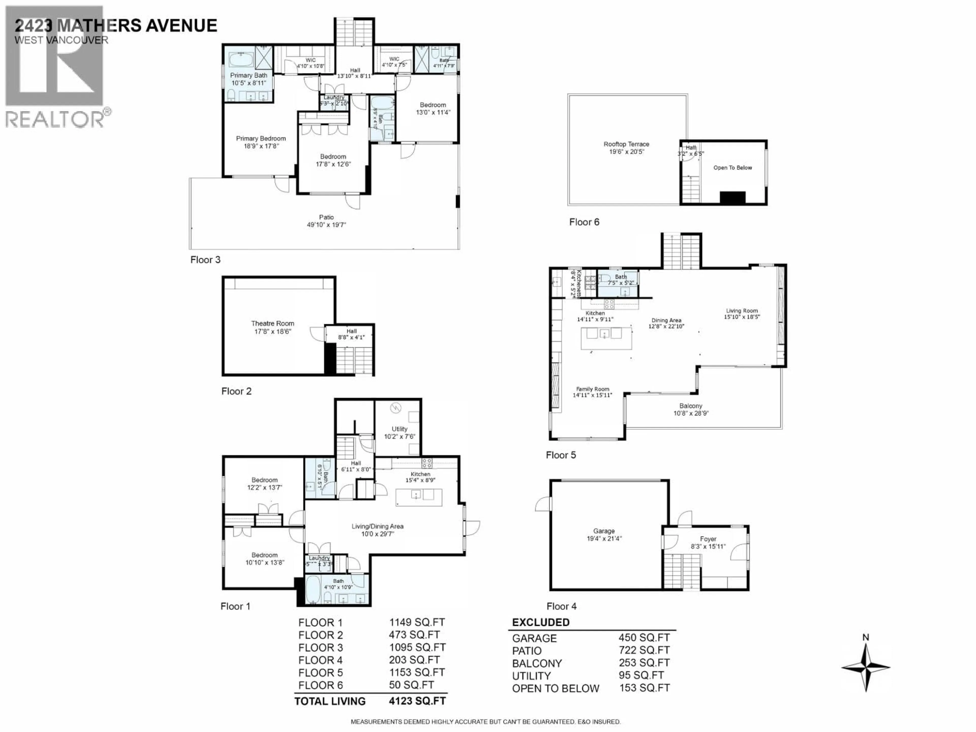 Floor plan for 2423 MATHERS AVENUE, West Vancouver British Columbia V7V2H9