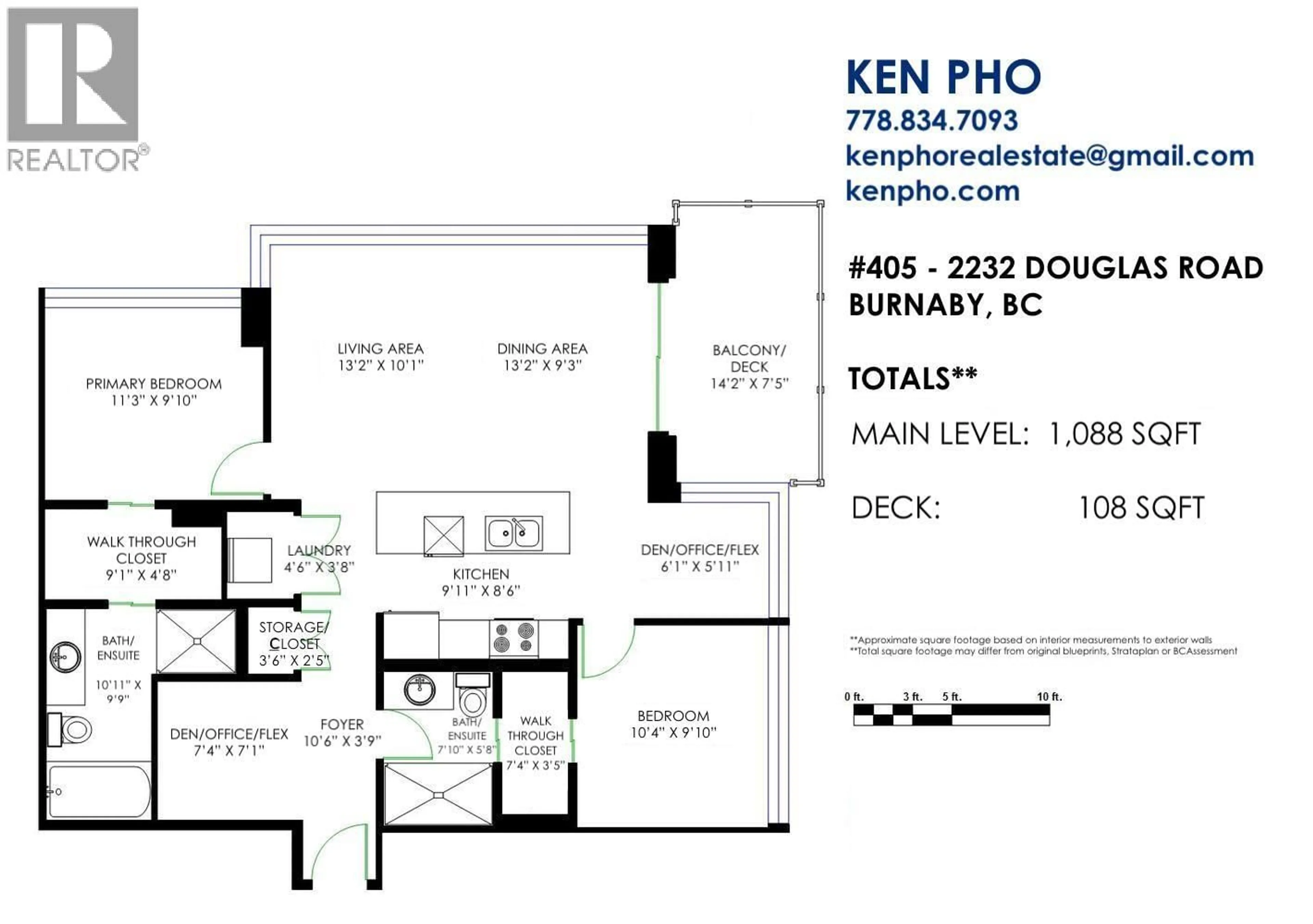 Floor plan for 405 - 2232 DOUGLAS ROAD, Burnaby British Columbia V5C0G9