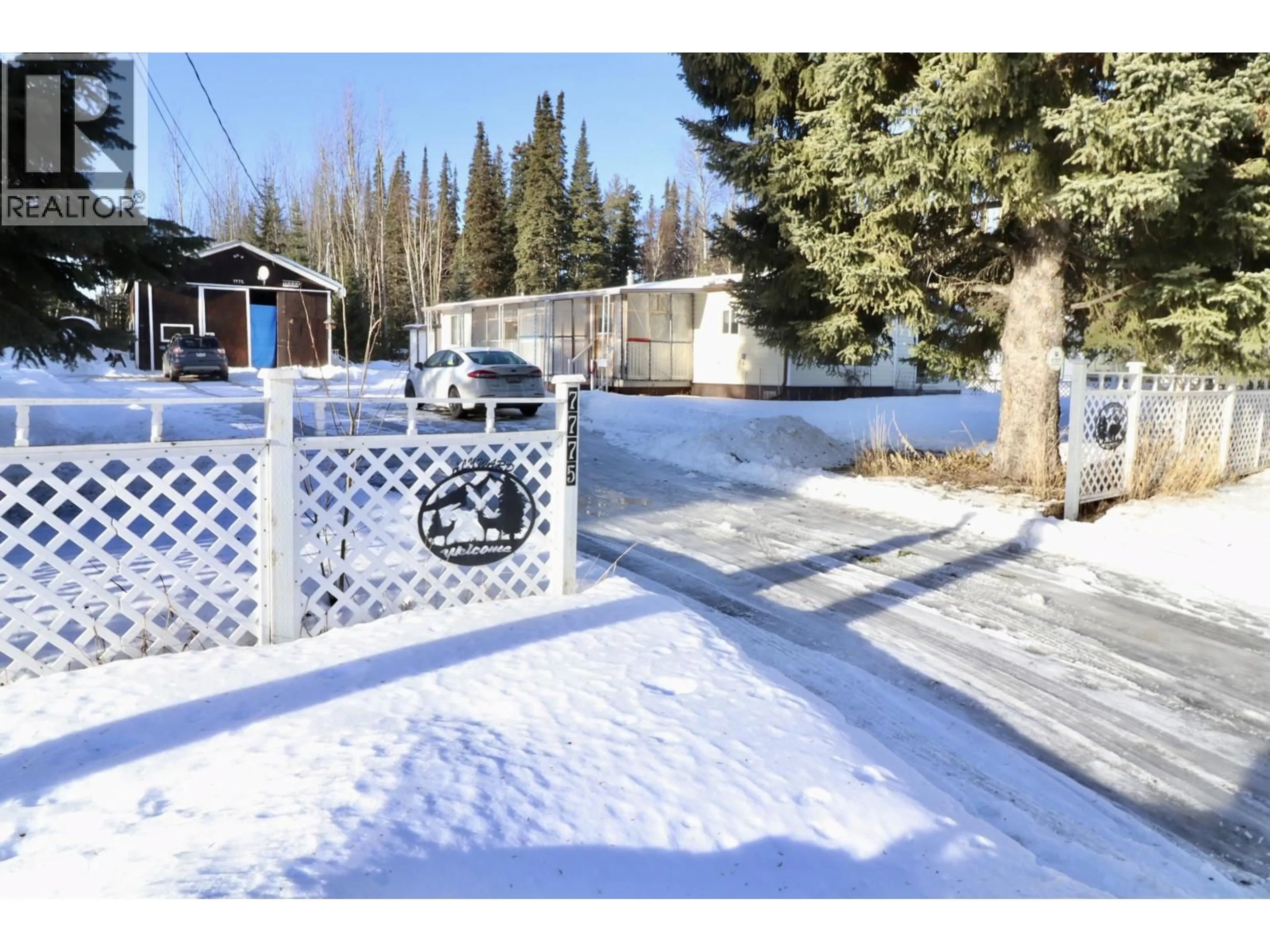 A pic from outside/outdoor area/front of a property/back of a property/a pic from drone, street for 7775 SABYAM ROAD, Prince George British Columbia V2N2K4