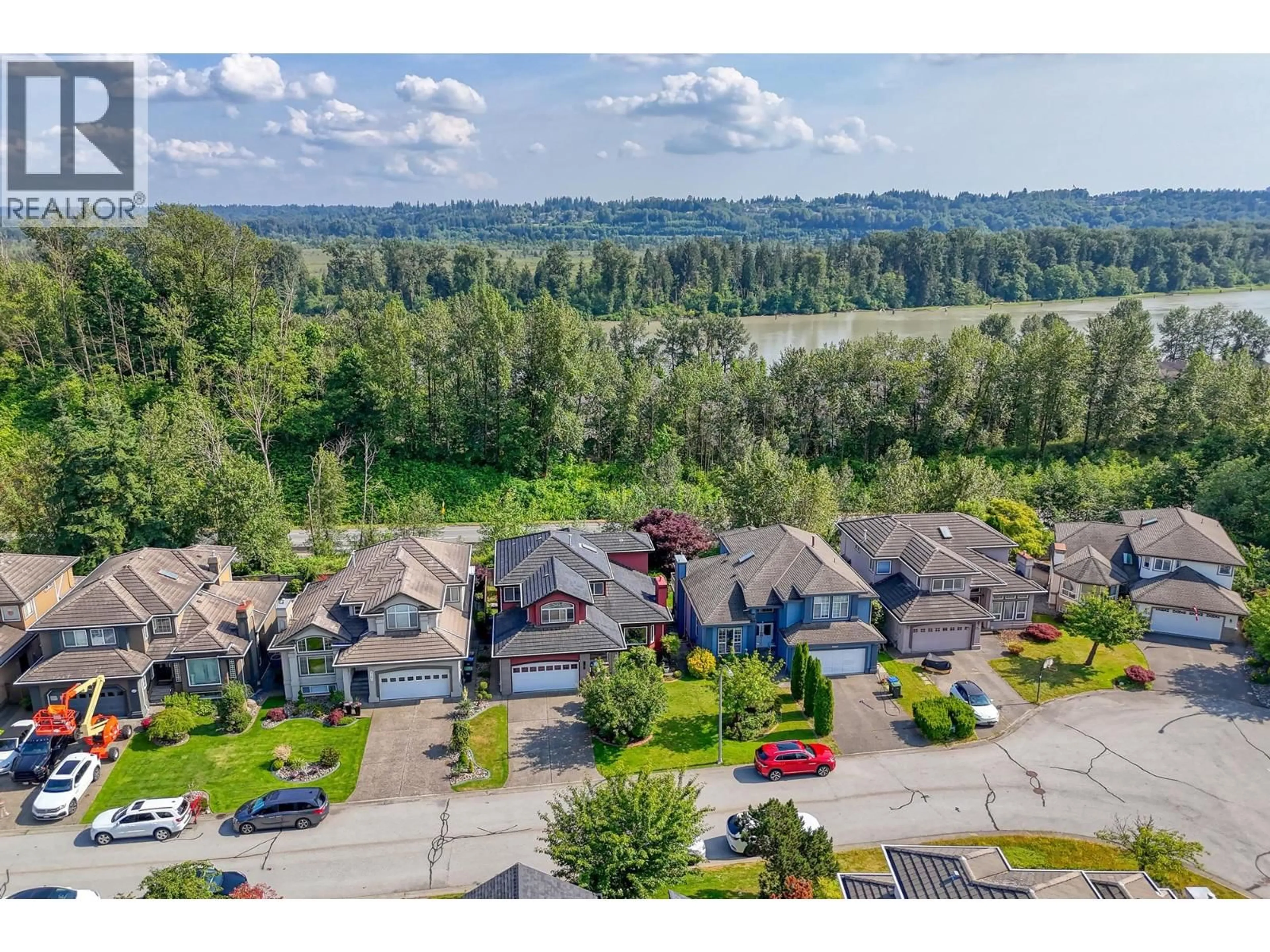 A pic from outside/outdoor area/front of a property/back of a property/a pic from drone, water/lake/river/ocean view for 2161 DRAWBRIDGE CLOSE, Port Coquitlam British Columbia V3C6H9