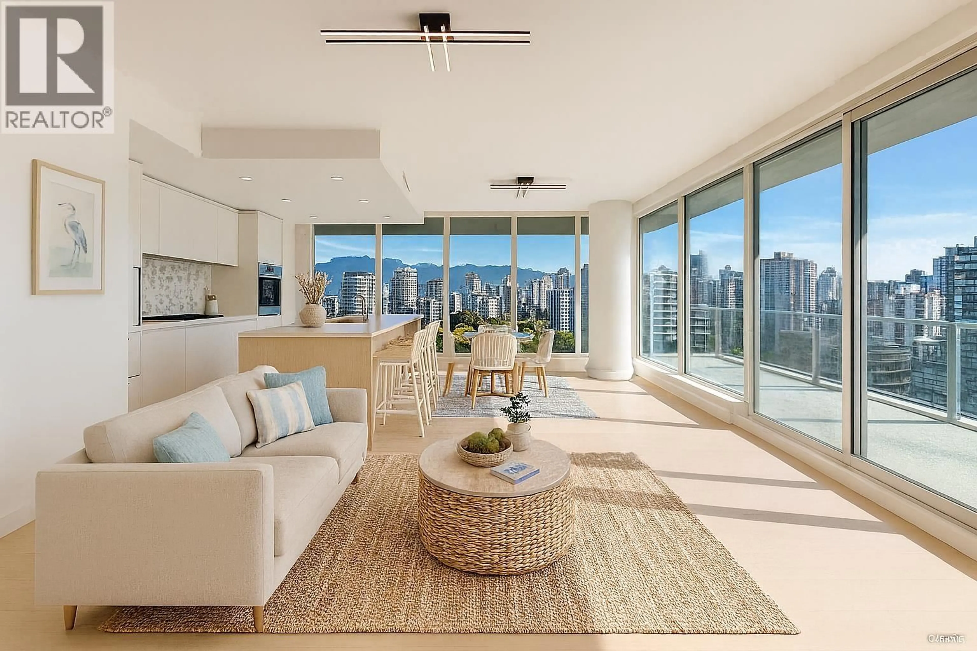 Living room with furniture, unknown for 1604 - 1180 BROUGHTON STREET, Vancouver British Columbia V6G2B1