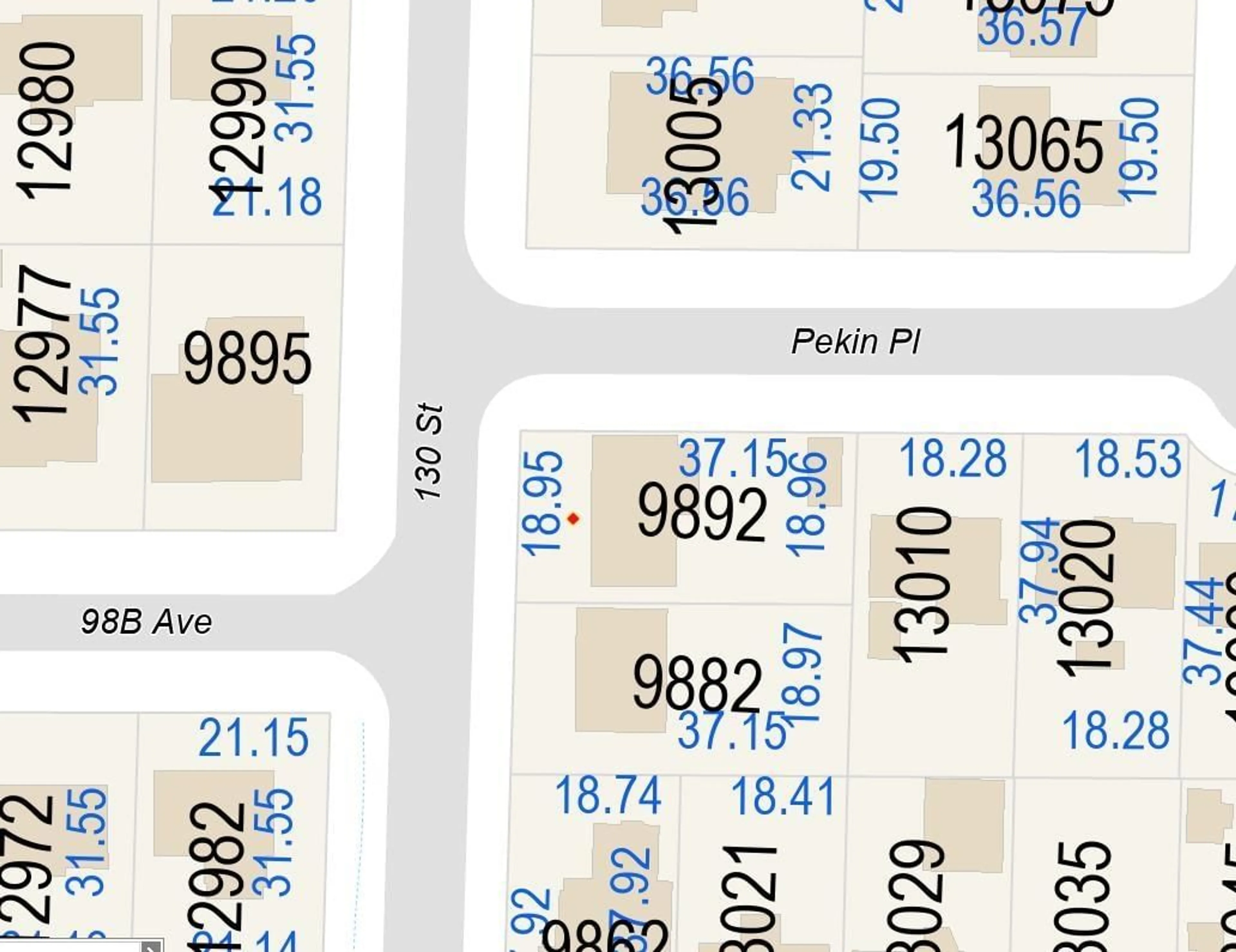 Picture of a map for 9892 130 STREET, Surrey British Columbia V3T3L4