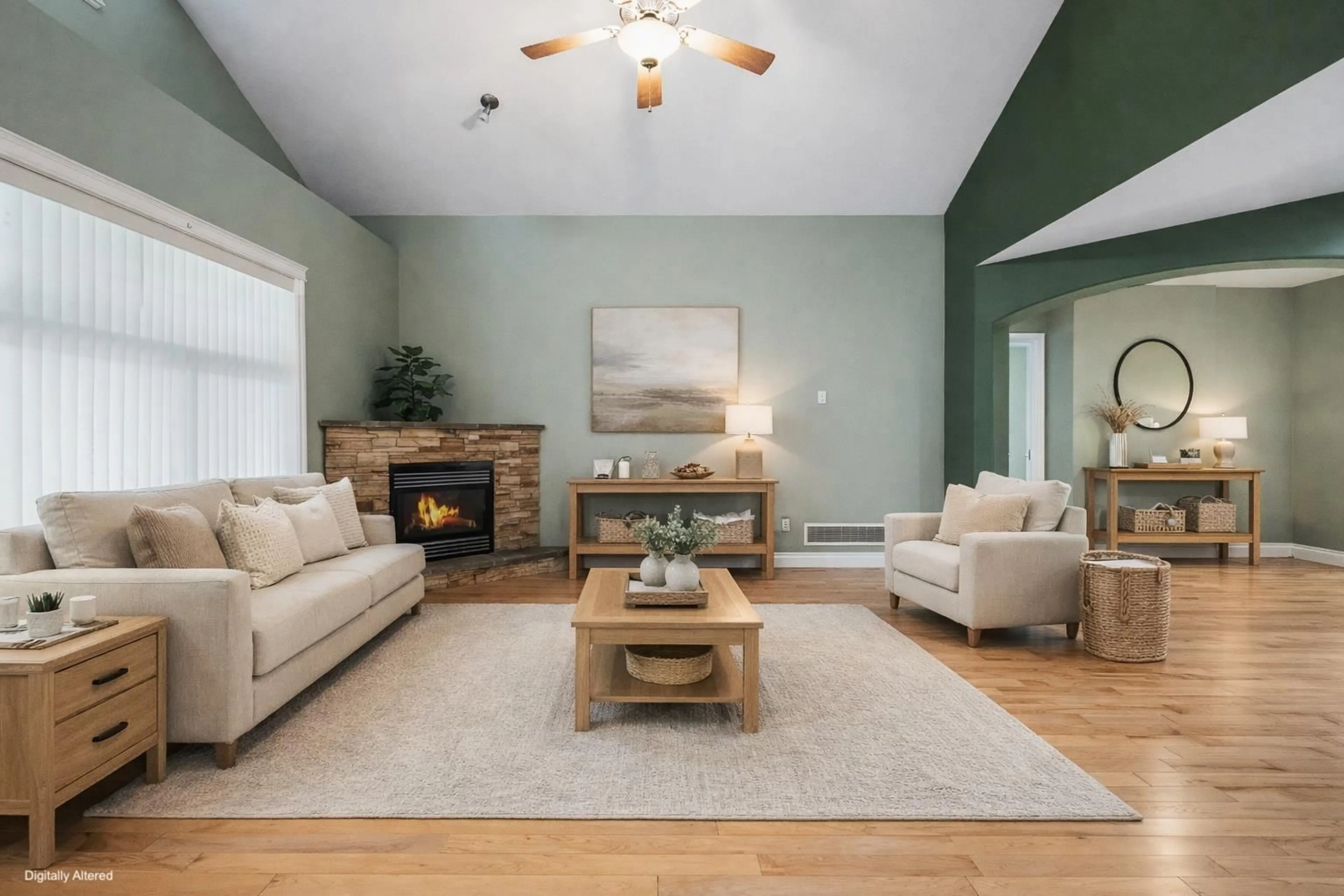 Living room with furniture, wood/laminate floor for 27 - 45824 STEVENSON ROAD, Sardis British Columbia V2R5W5