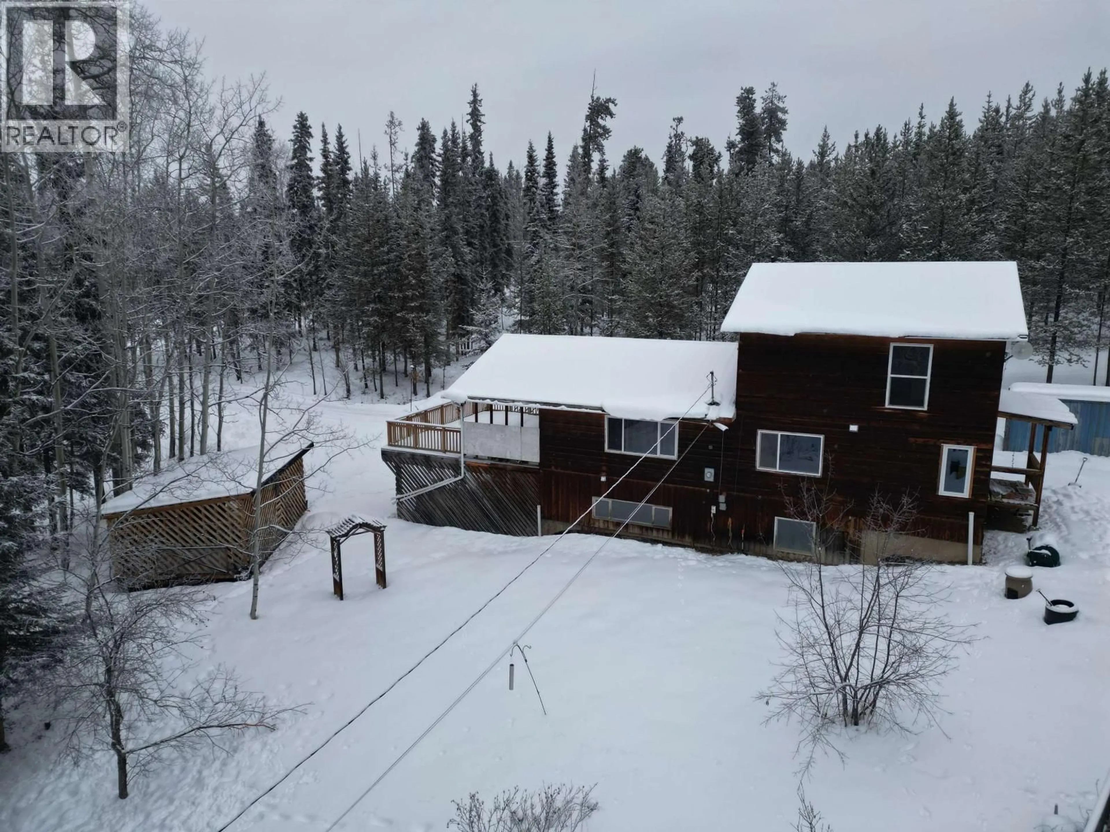 A pic from outside/outdoor area/front of a property/back of a property/a pic from drone, unknown for 8164 ARCHIE DRIVE, Burns Lake British Columbia V0J1E1