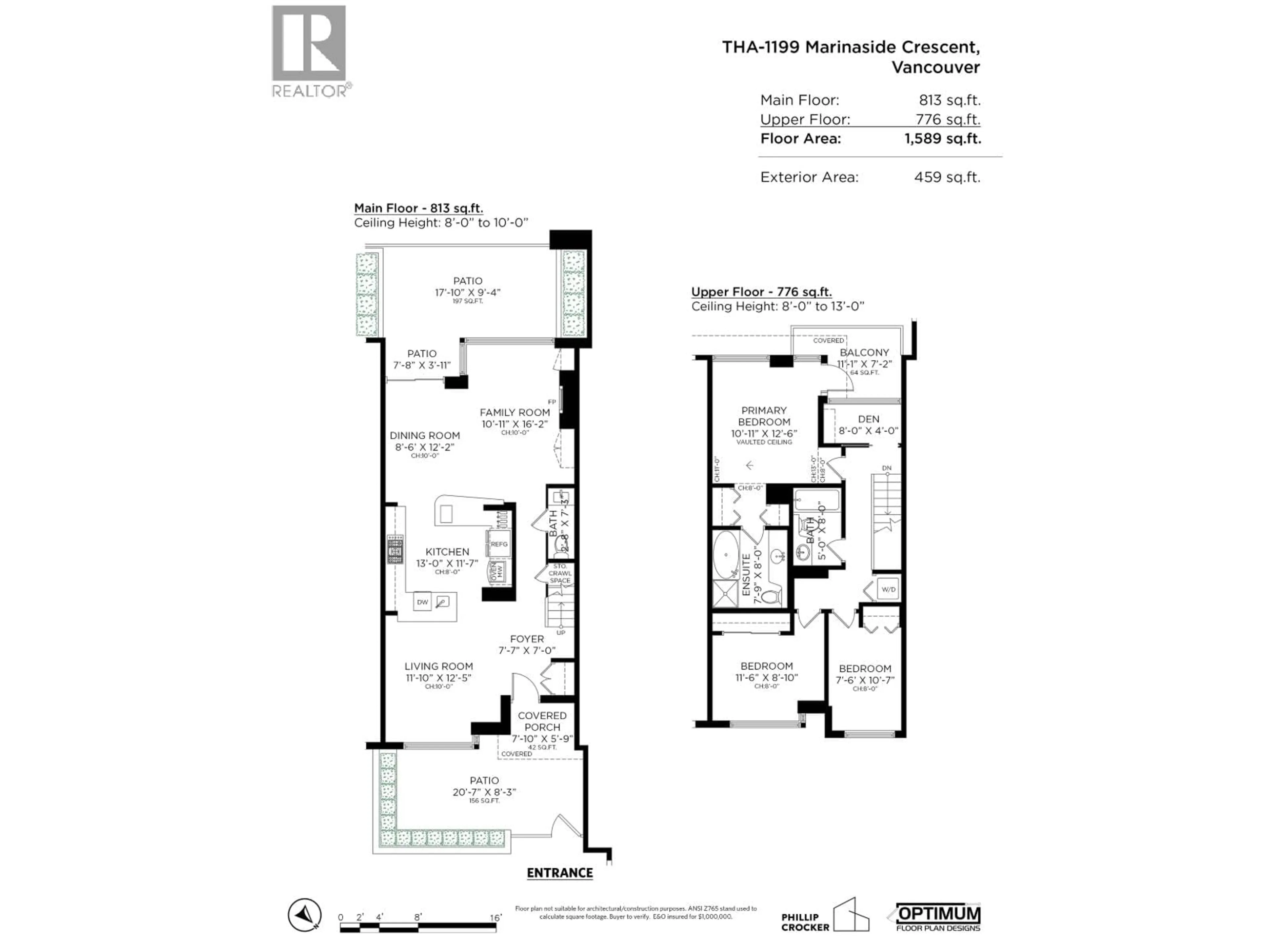 Floor plan for THA - 1199 MARINASIDE CRESCENT, Vancouver British Columbia V6Z2Y2