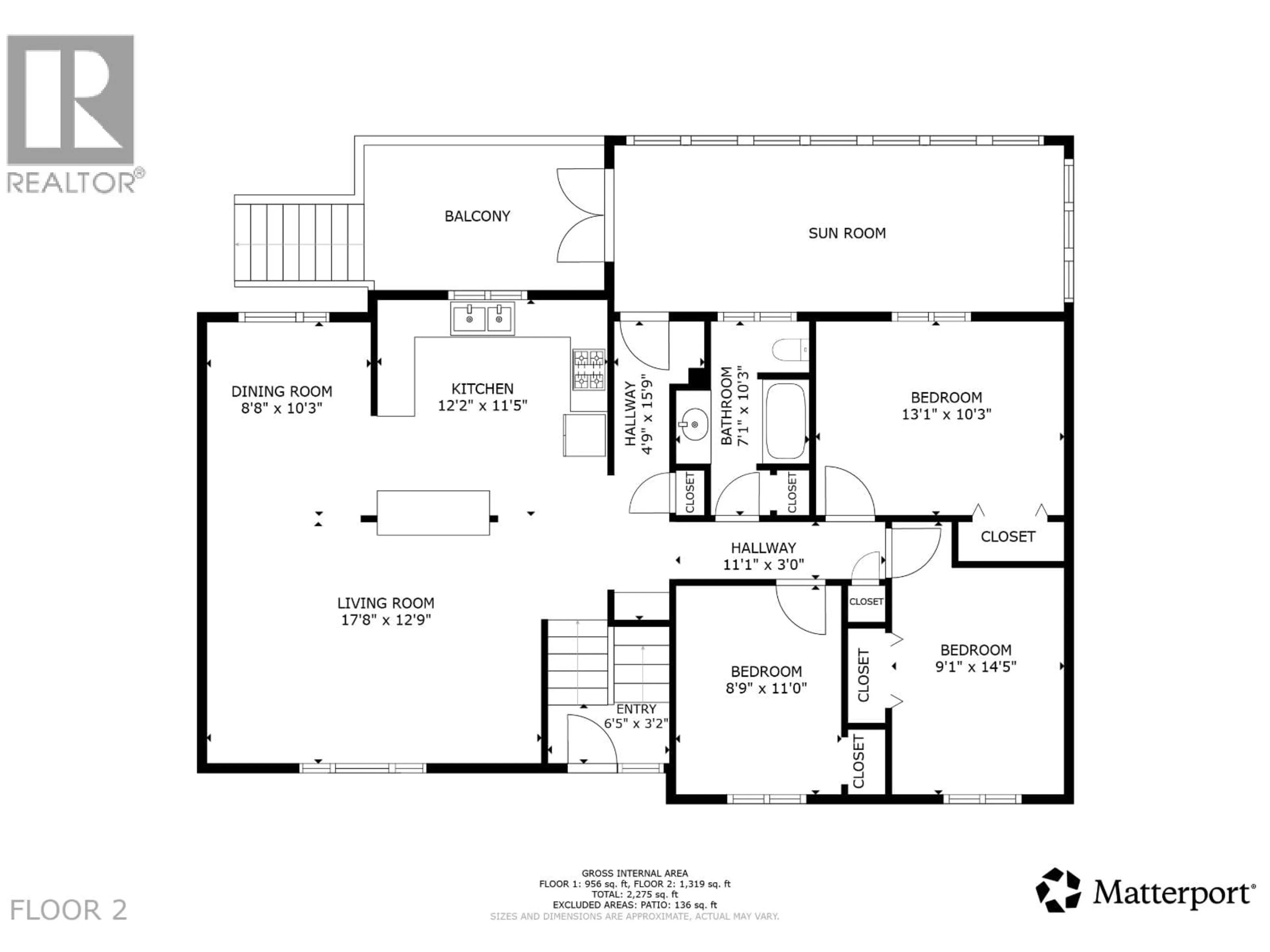 Floor plan for 10615 105 AVENUE, Fort St. John British Columbia V1J2M9