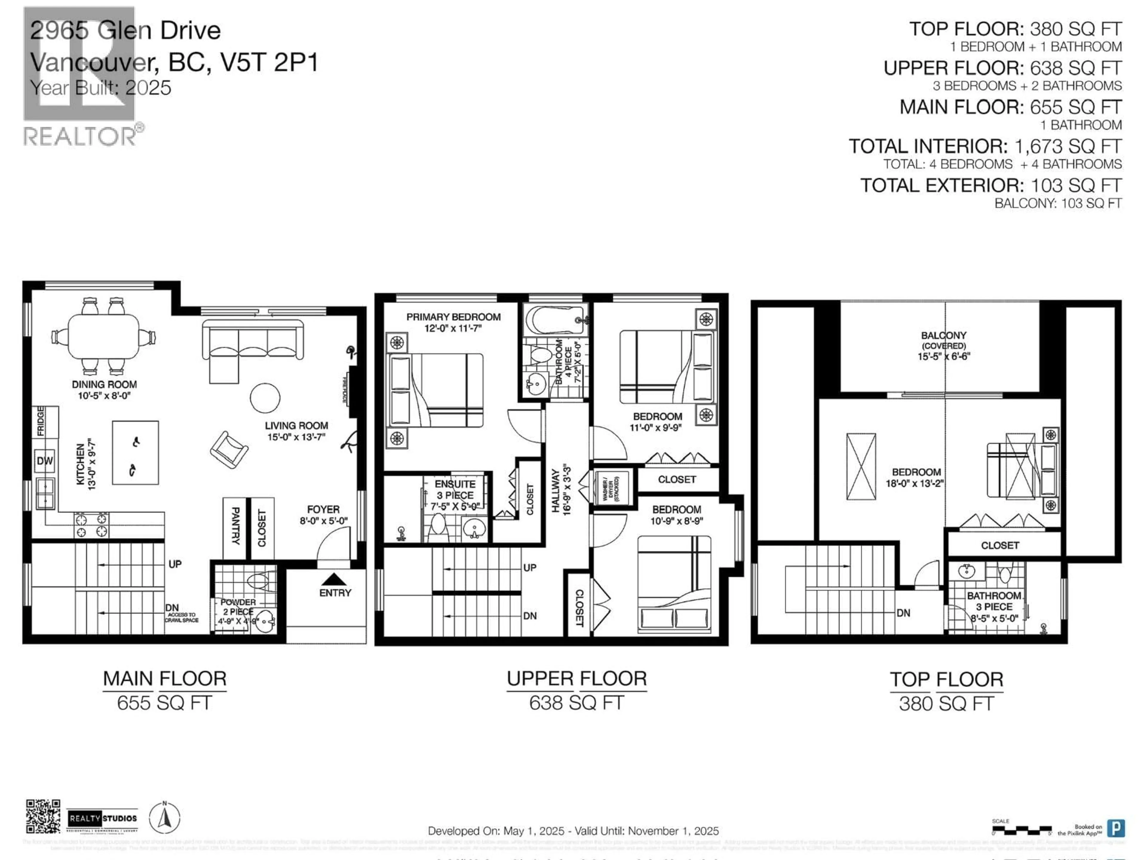 Floor plan for 2965 GLEN DRIVE, Vancouver British Columbia V5T2P1