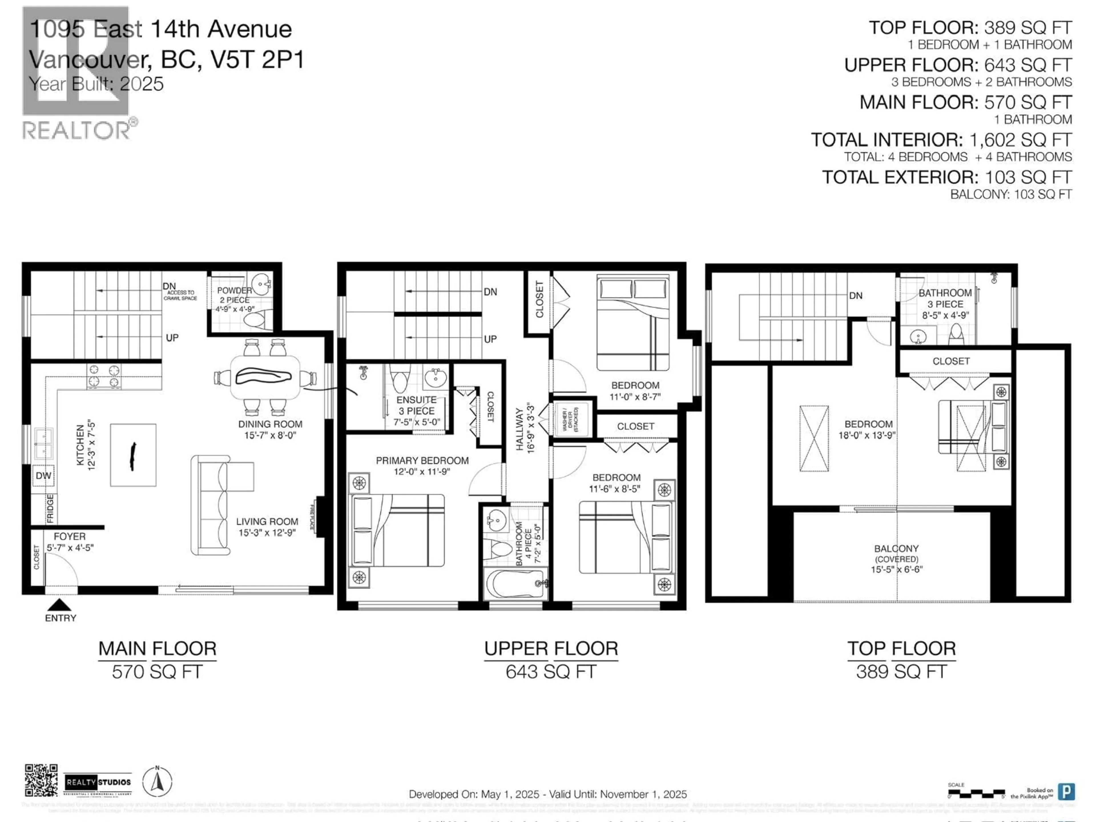 Floor plan for 1095 14TH AVENUE, Vancouver British Columbia V5T2P1