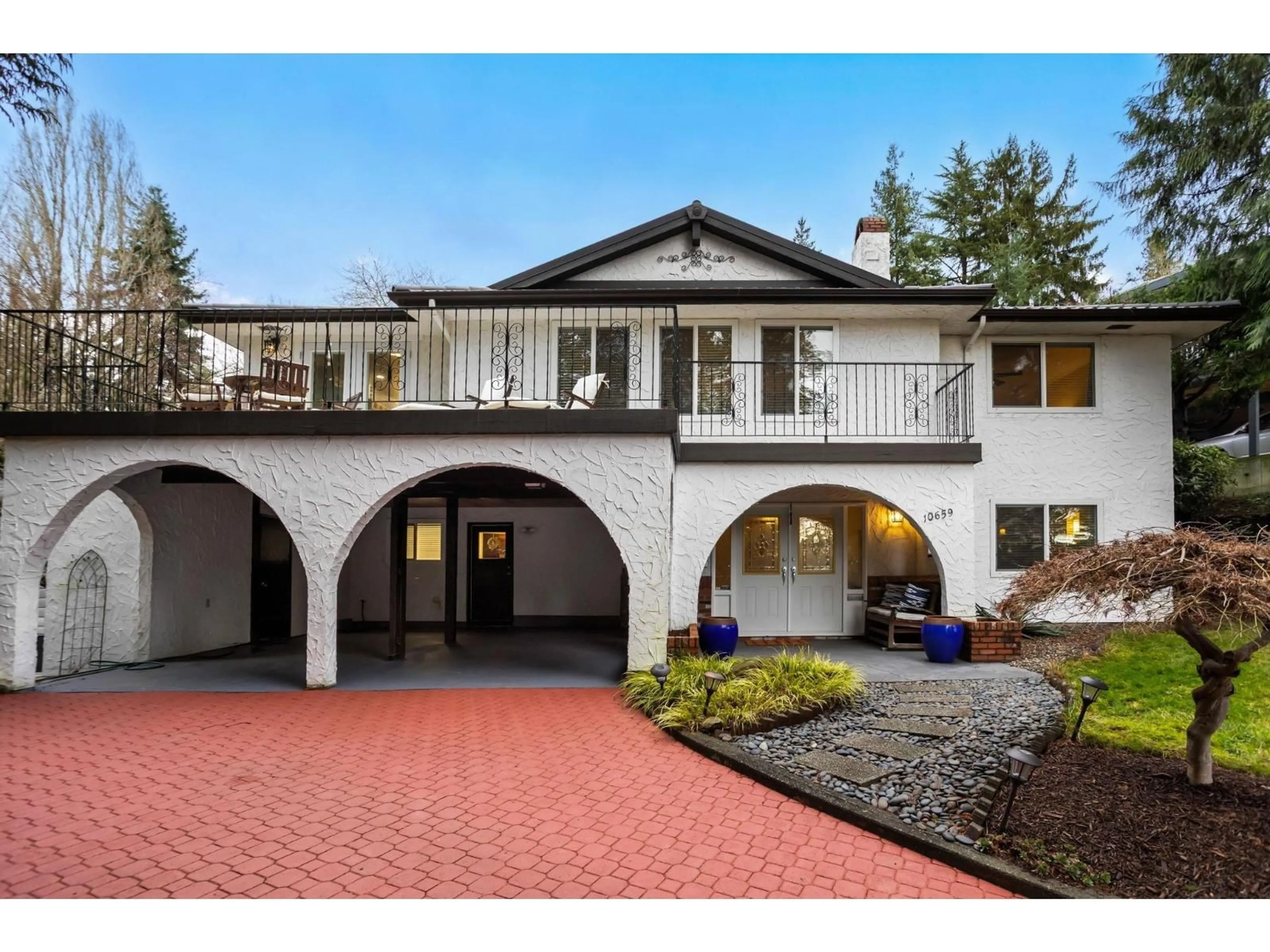 Home with brick exterior material, street for 10659 SANTA MONICA DRIVE, Delta British Columbia V4C1P9