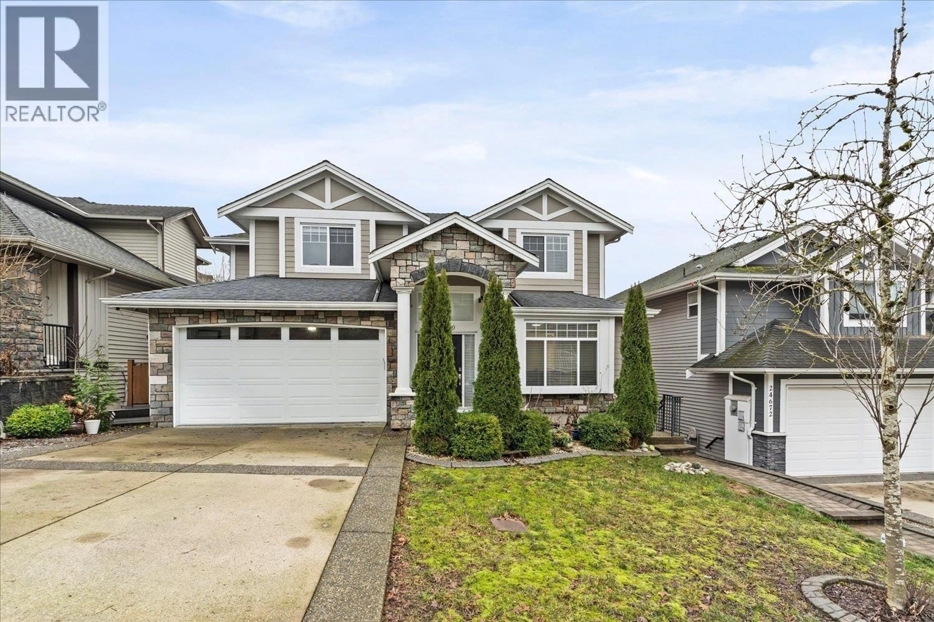 Home with vinyl exterior material, street for 24680 103A AVENUE, Maple Ridge British Columbia V2W0B1