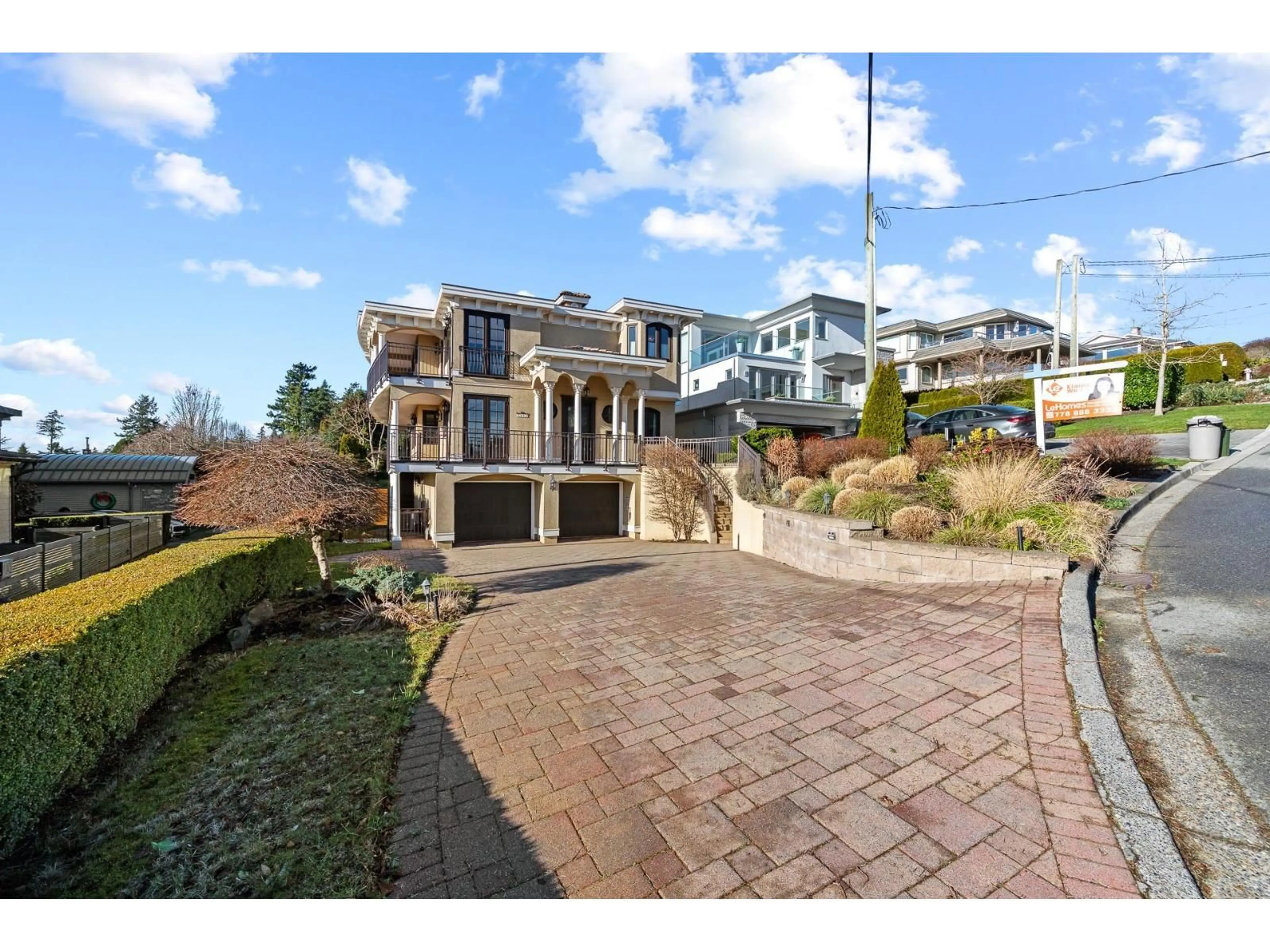 A pic from outside/outdoor area/front of a property/back of a property/a pic from drone, street for 1375 KERFOOT ROAD, White Rock British Columbia V4B3L5