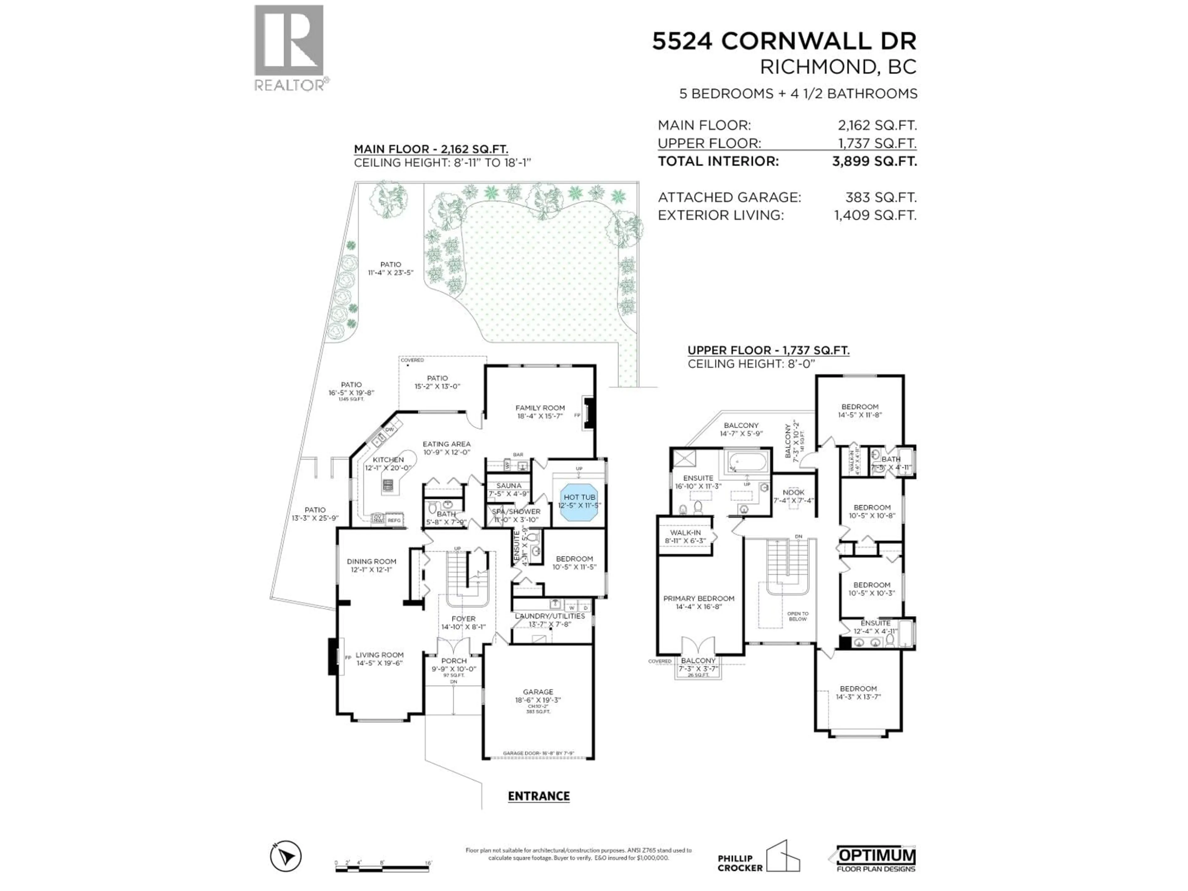 Floor plan for 5524 CORNWALL DRIVE, Richmond British Columbia V7C5M8