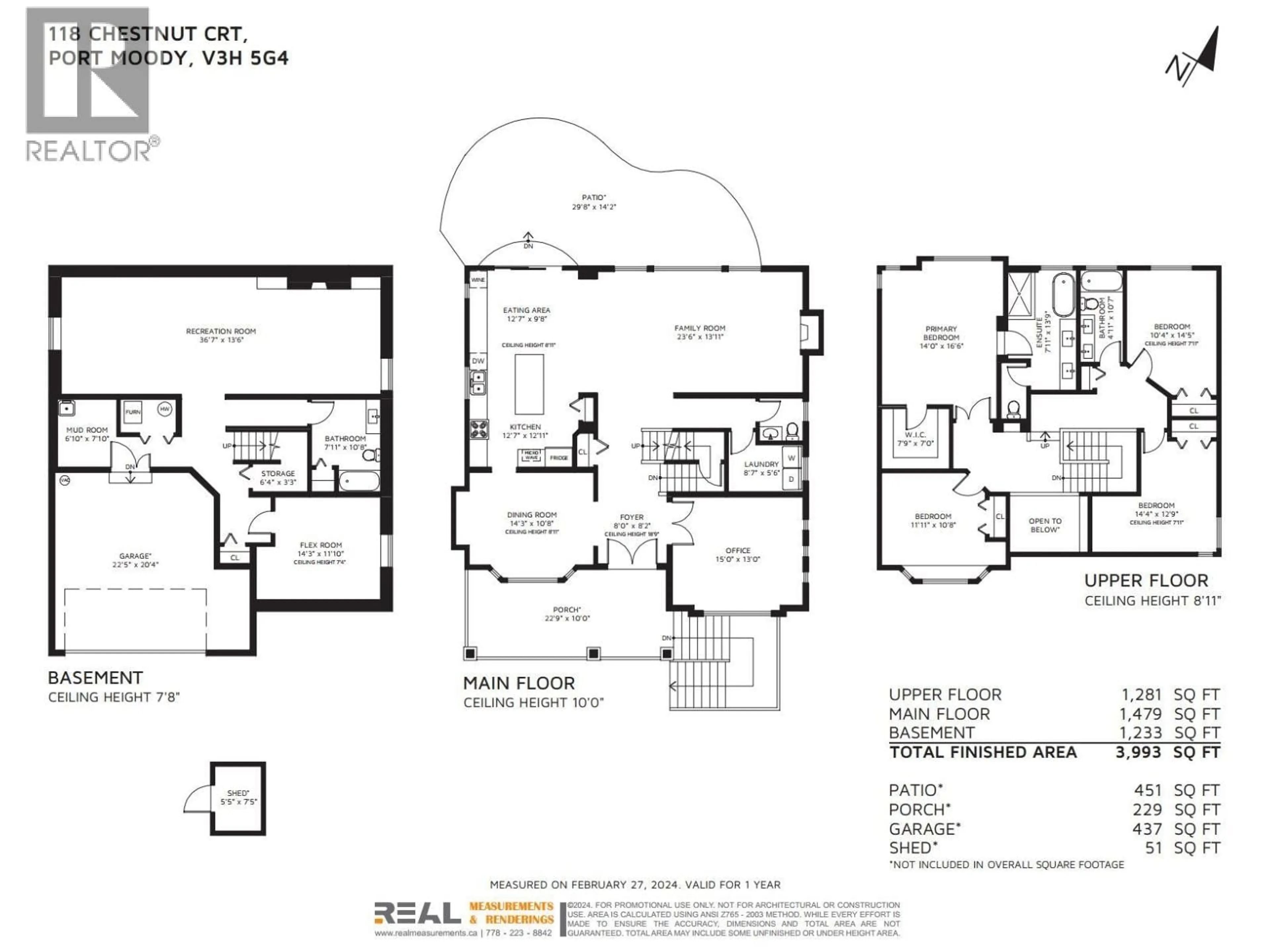 Floor plan for 118 CHESTNUT COURT, Port Moody British Columbia V3H5G4