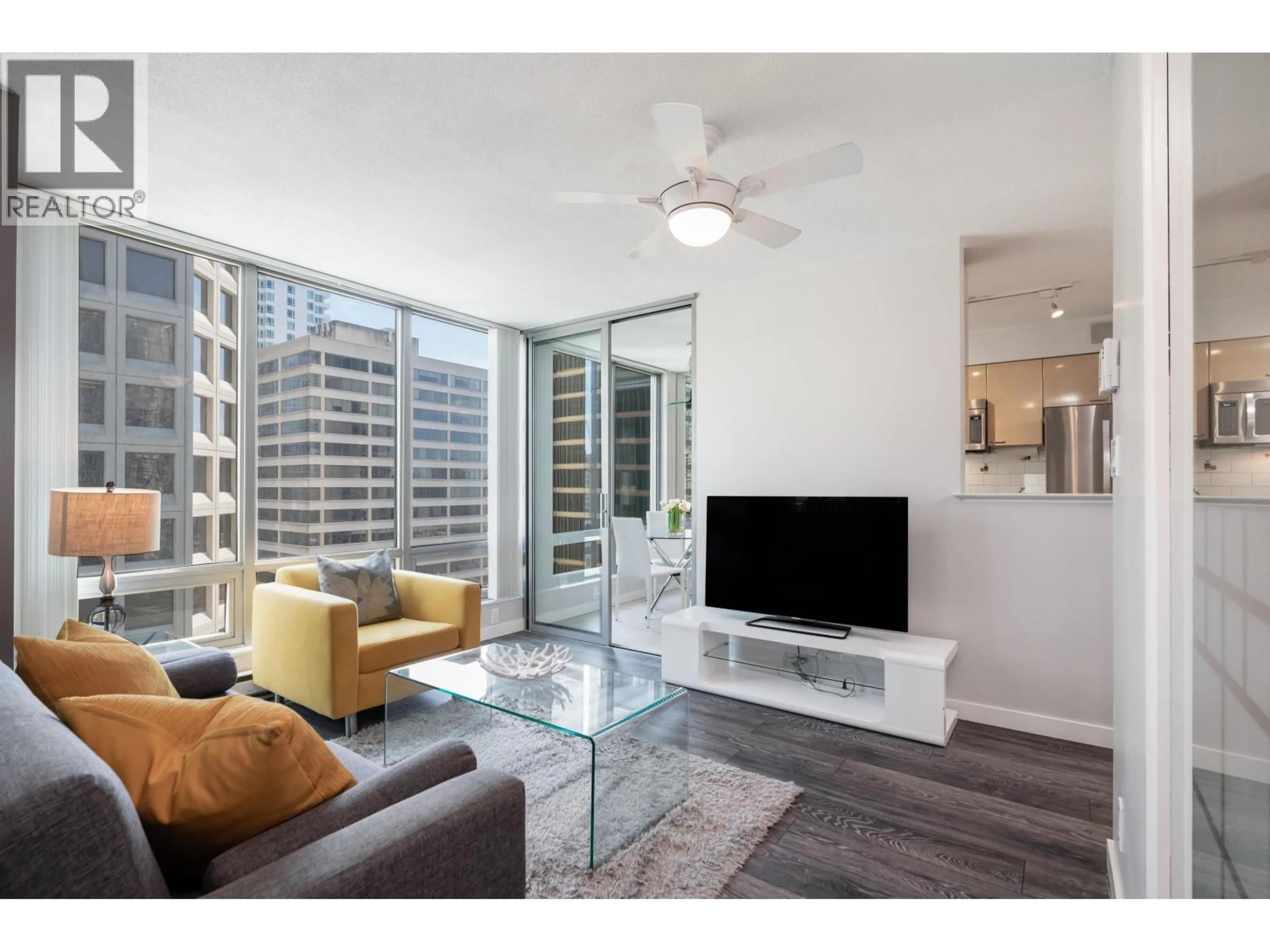 Living room with furniture, unknown for 1505 - 1200 GEORGIA STREET, Vancouver British Columbia V6E4R2