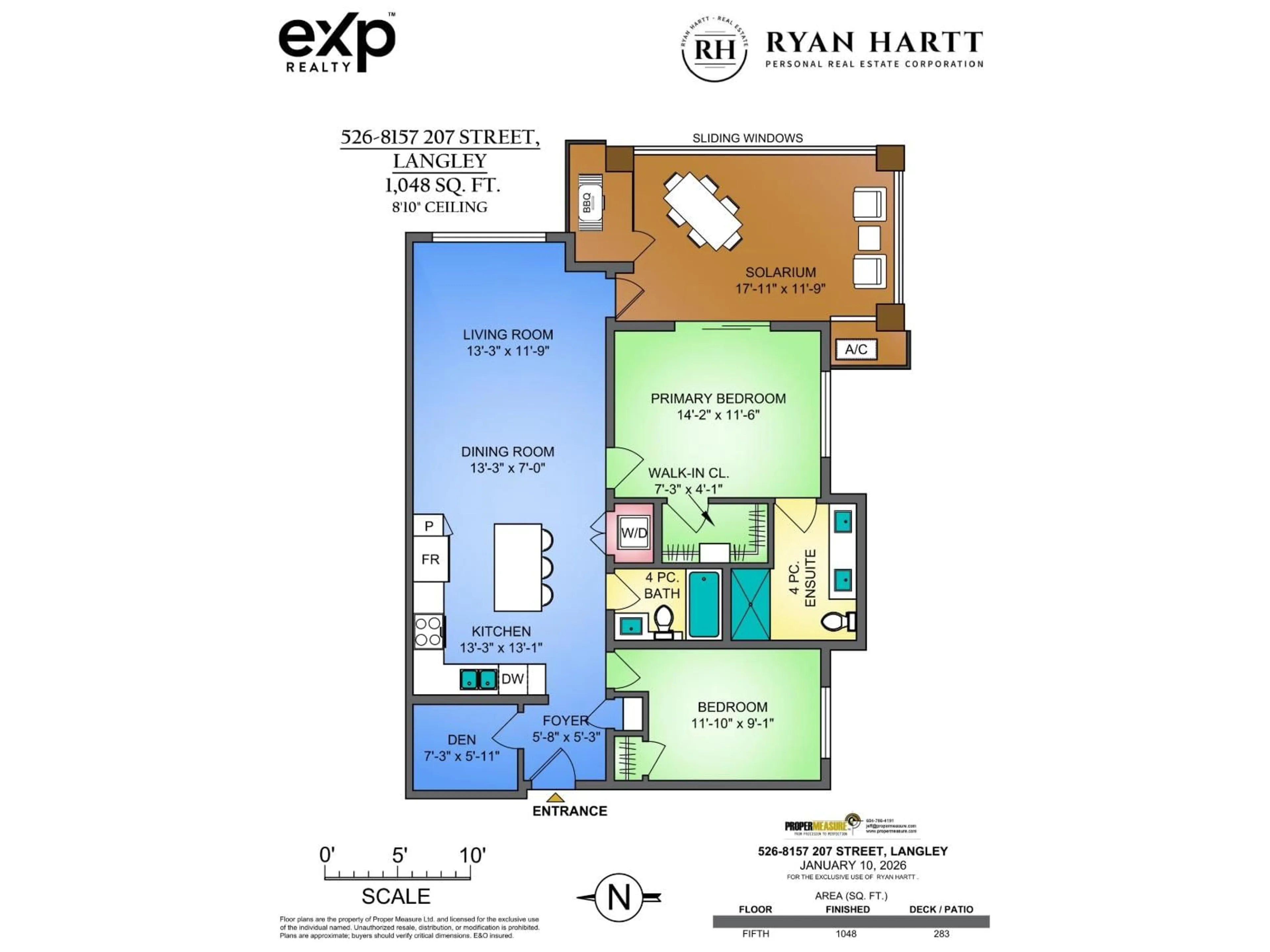 Floor plan for 526 - 8157 207 STREET, Langley British Columbia V2Y0V3