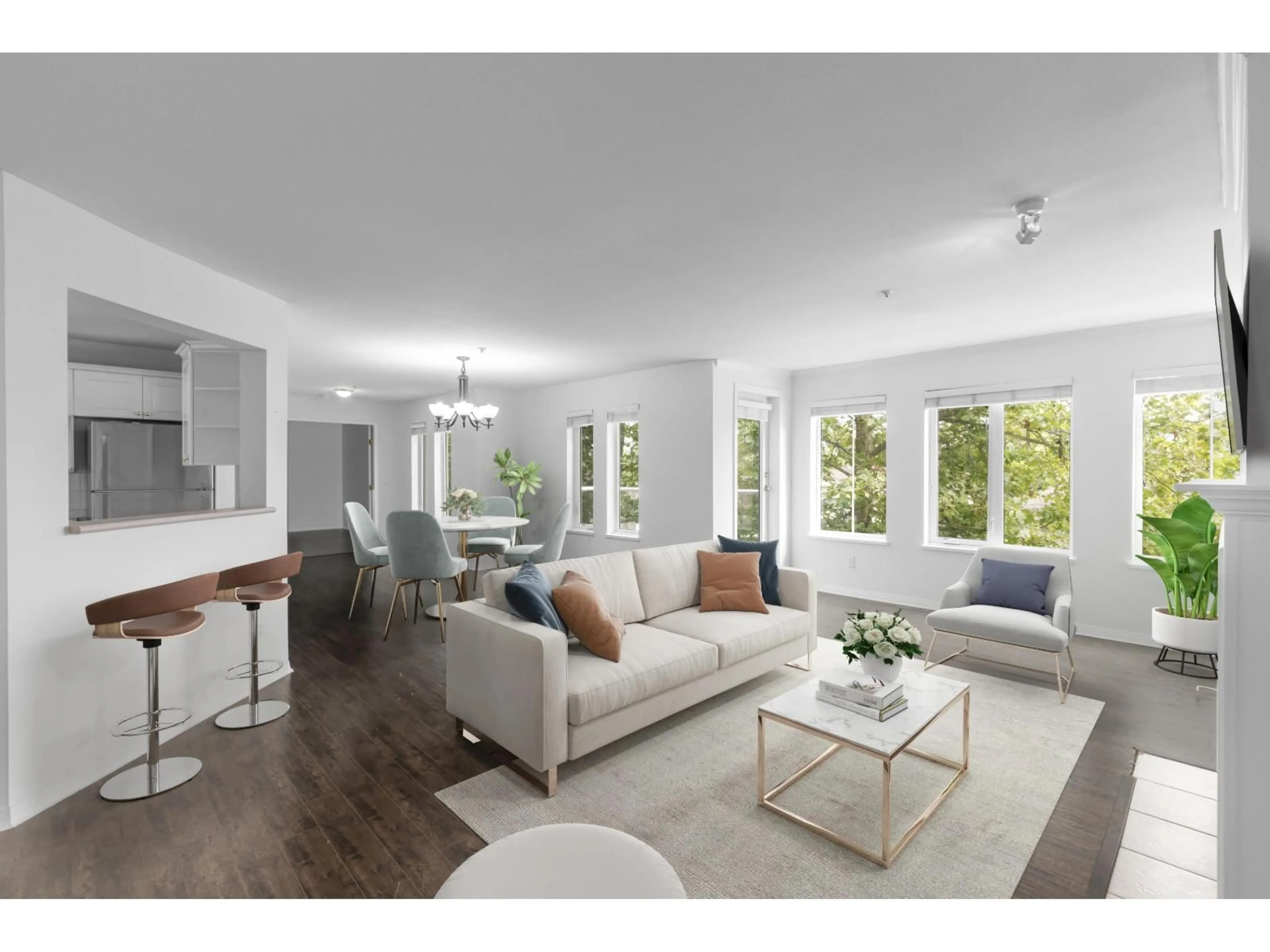 Living room with furniture, unknown for 308 - 12155 75A AVENUE, Surrey British Columbia V3W1B9