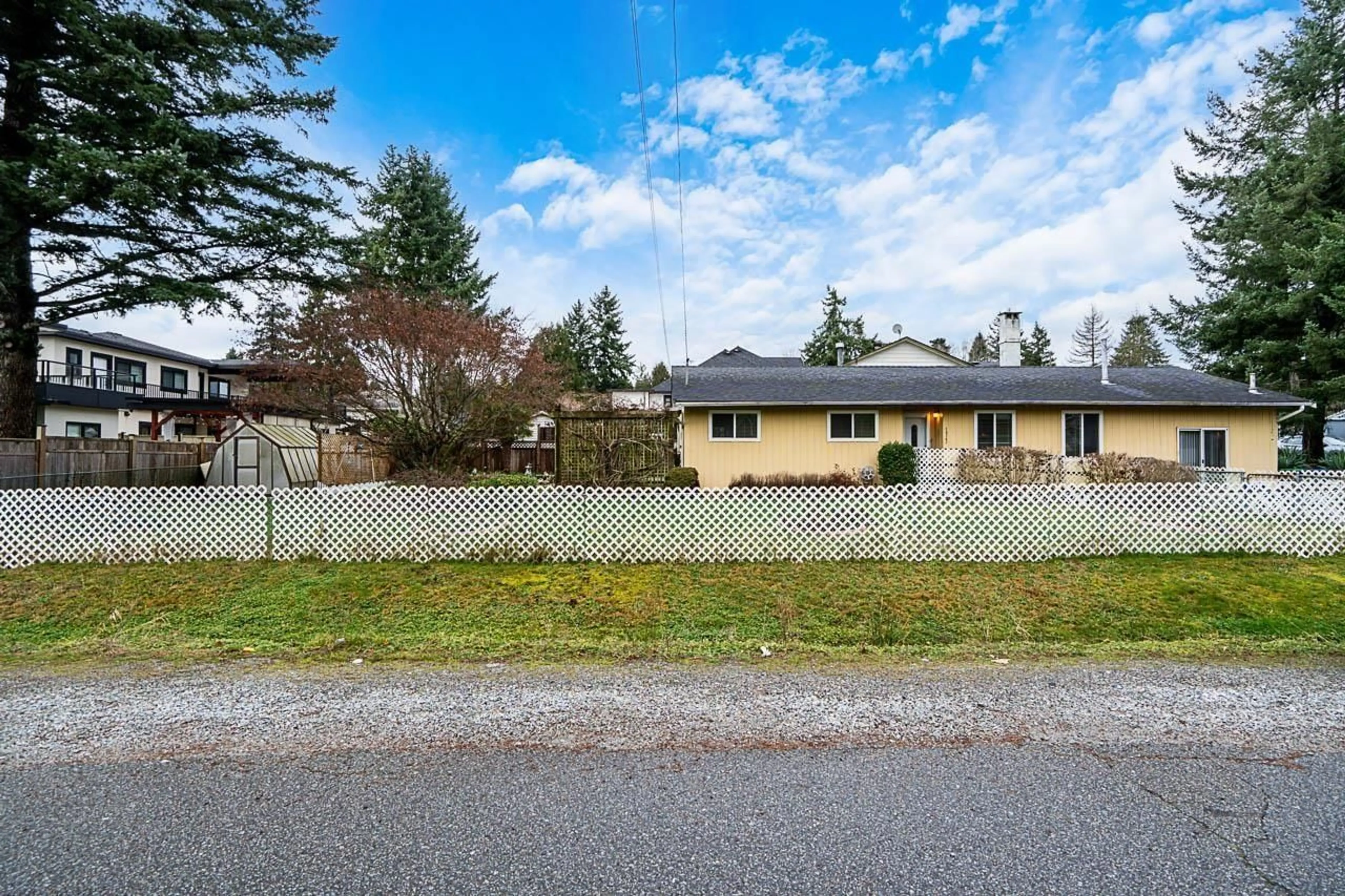 A pic from outside/outdoor area/front of a property/back of a property/a pic from drone, street for 14747 90A AVENUE, Surrey British Columbia V3R5Z9