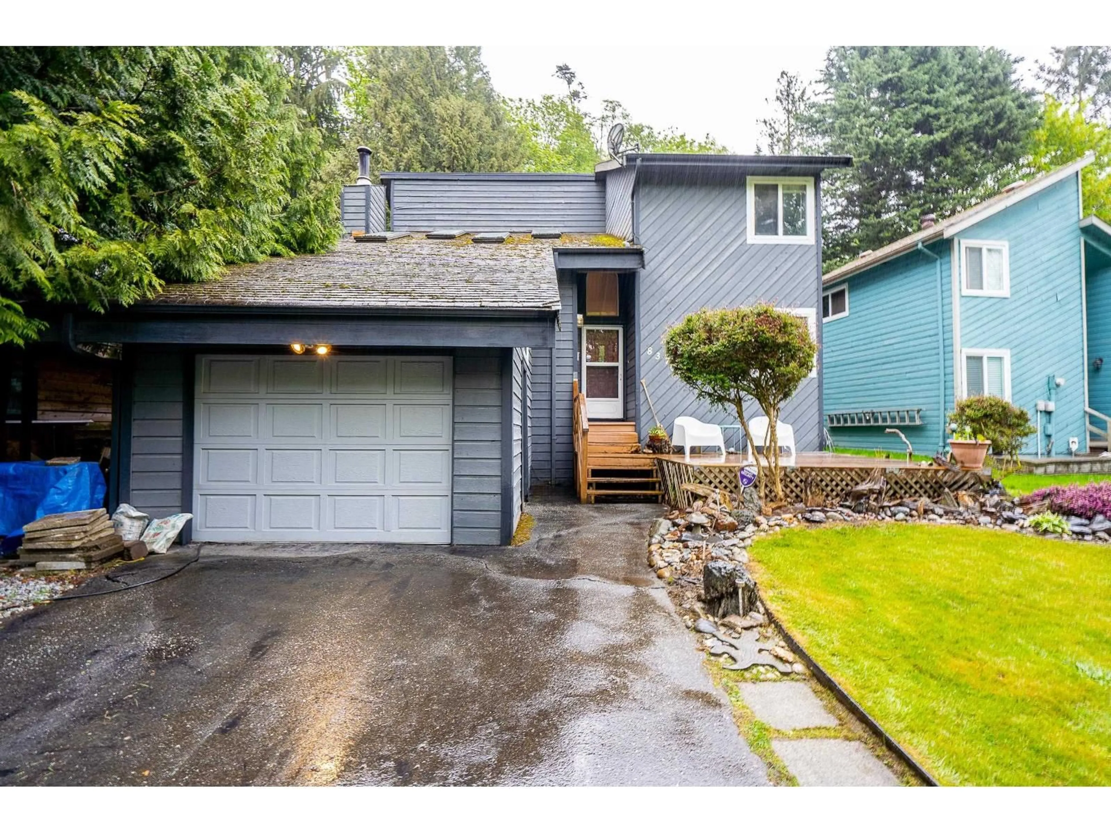 Home with vinyl exterior material, street for 8370 SHEAVES ROAD, Delta British Columbia V4C3X1