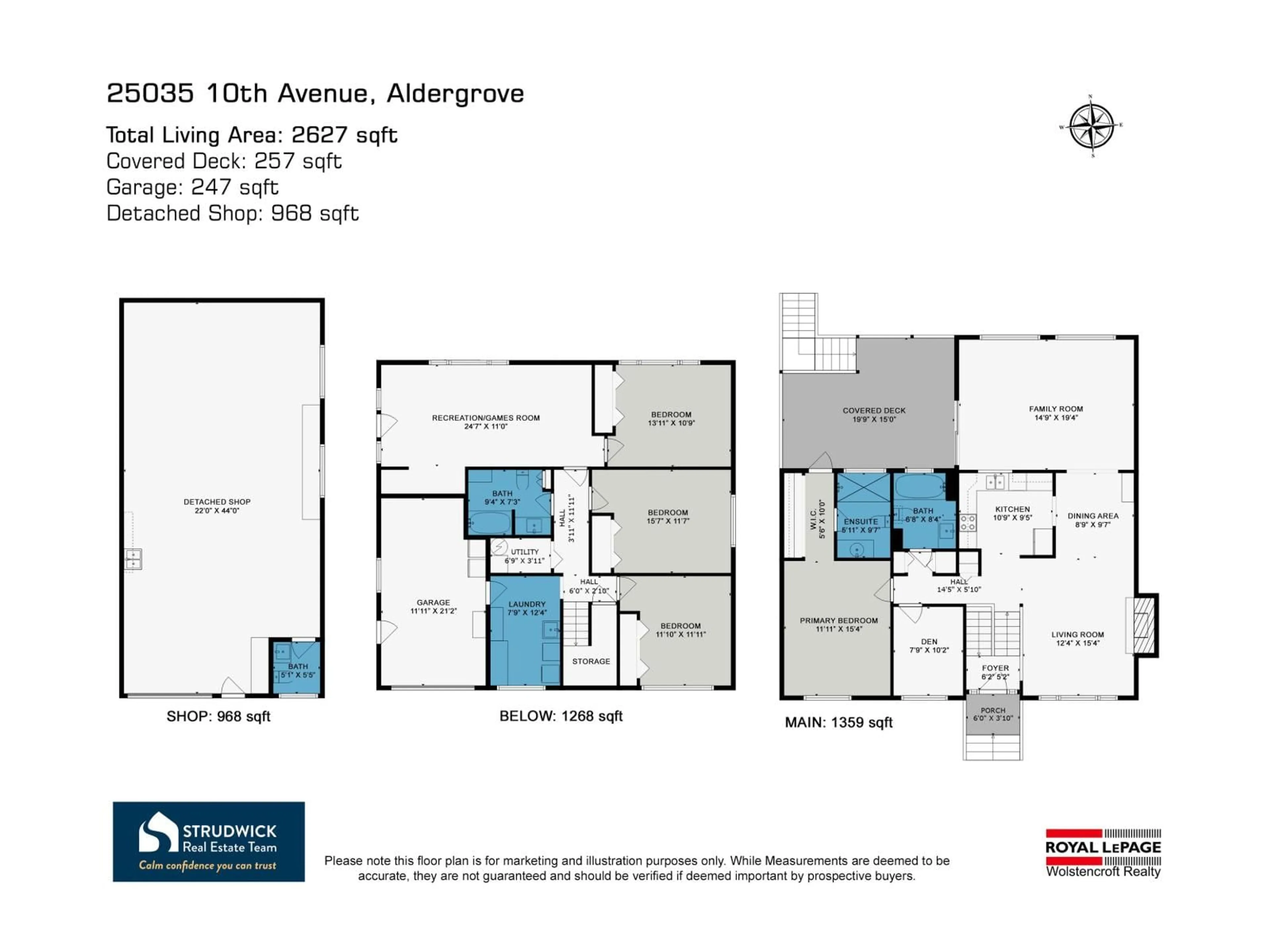 Floor plan for 25035 10 AVENUE, Langley British Columbia V4W2S7