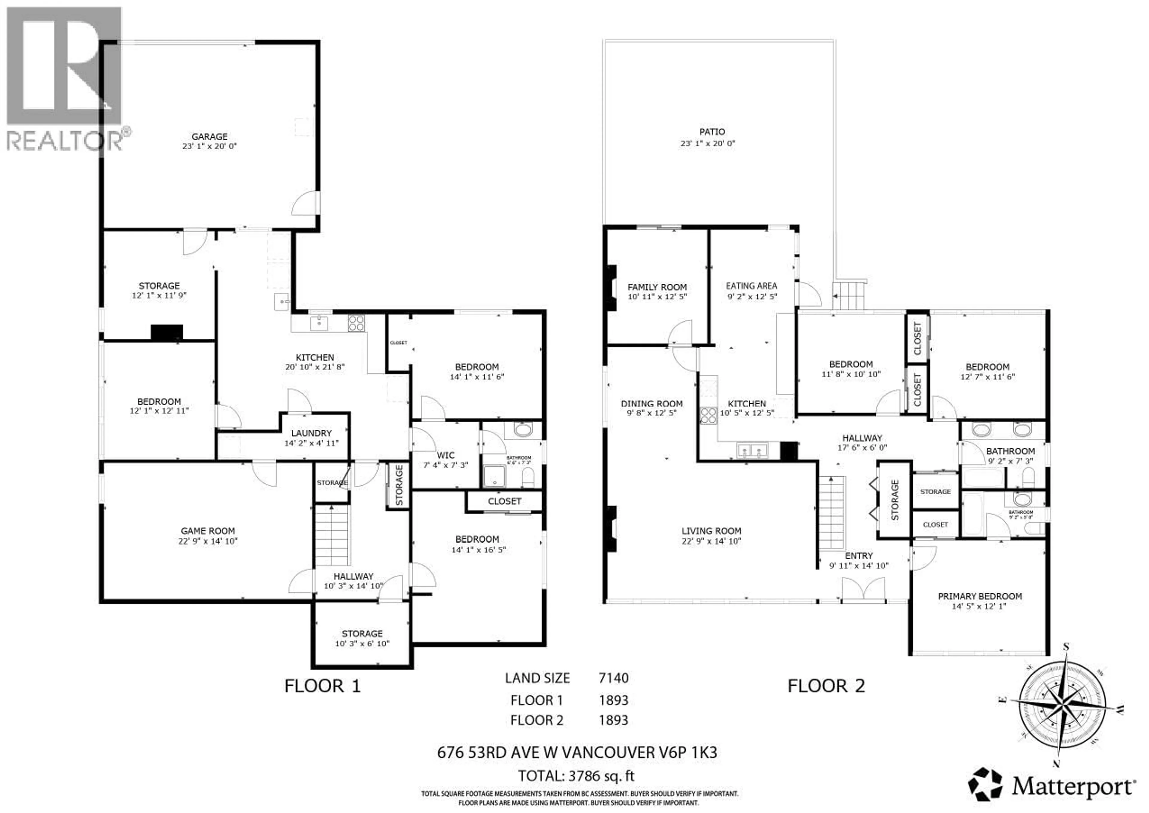 Floor plan for 676 53RD AVENUE, Vancouver British Columbia V6P1K3