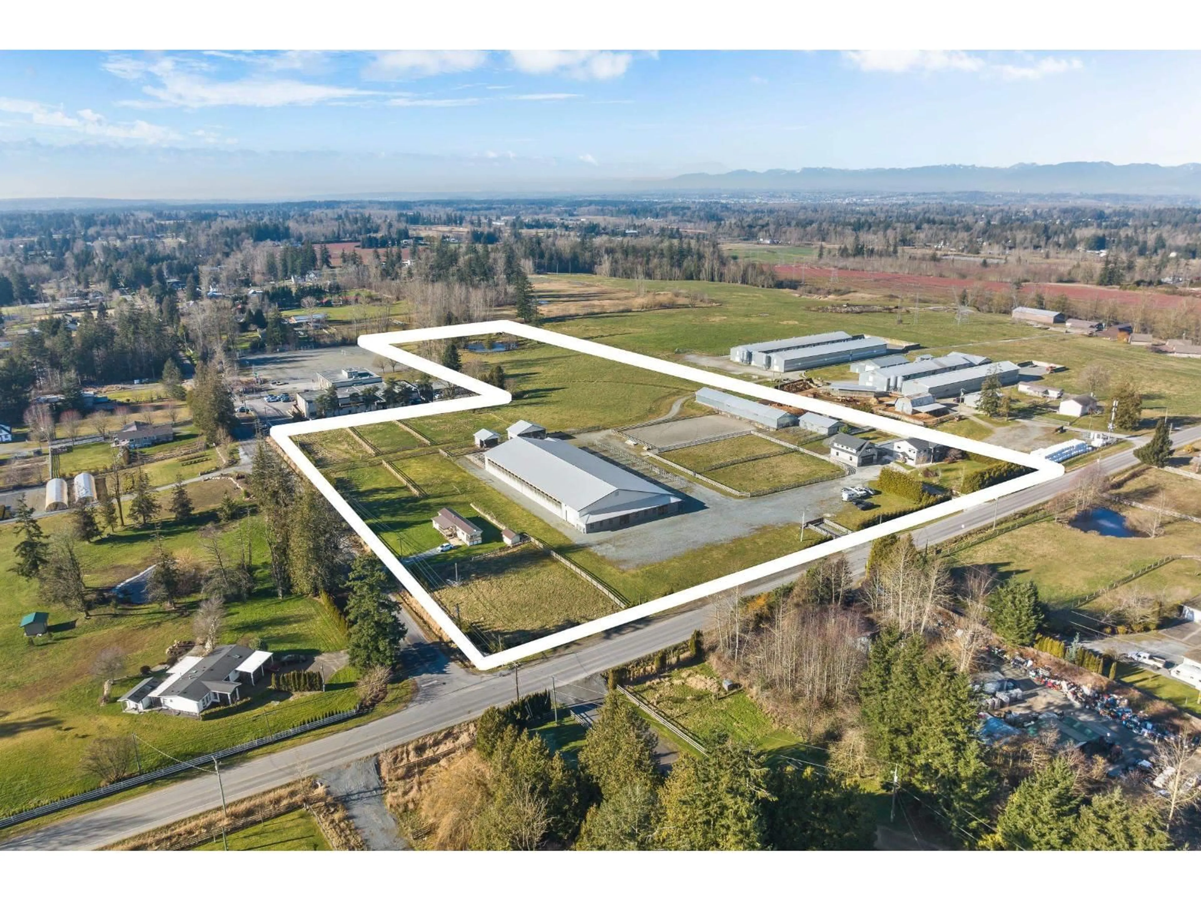 A pic from outside/outdoor area/front of a property/back of a property/a pic from drone, building for 2473 240 STREET, Langley British Columbia V2Z3B6