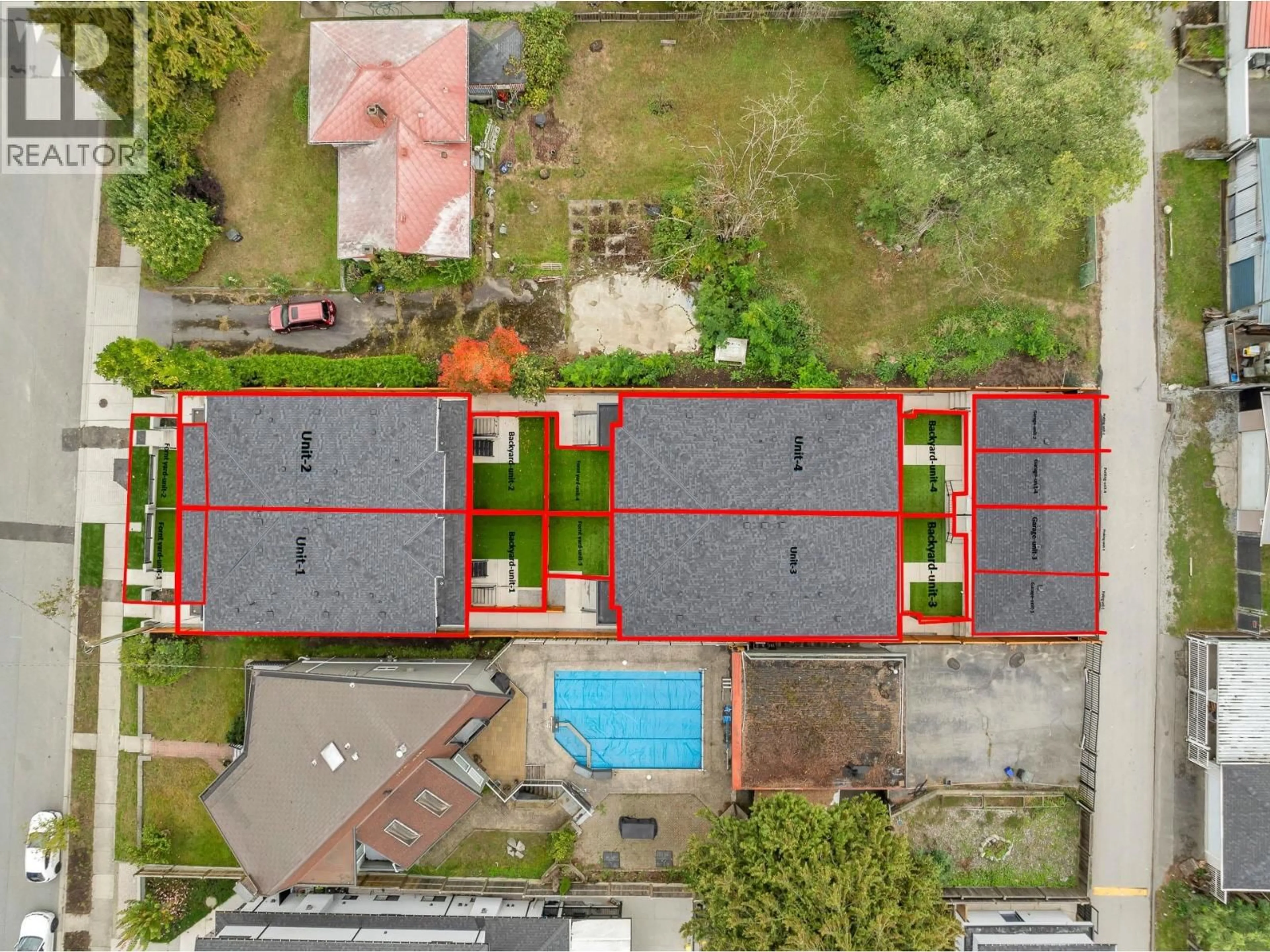 A pic from outside/outdoor area/front of a property/back of a property/a pic from drone, building for 2 - 7750 MAYFIELD STREET, Burnaby British Columbia V5E2J6