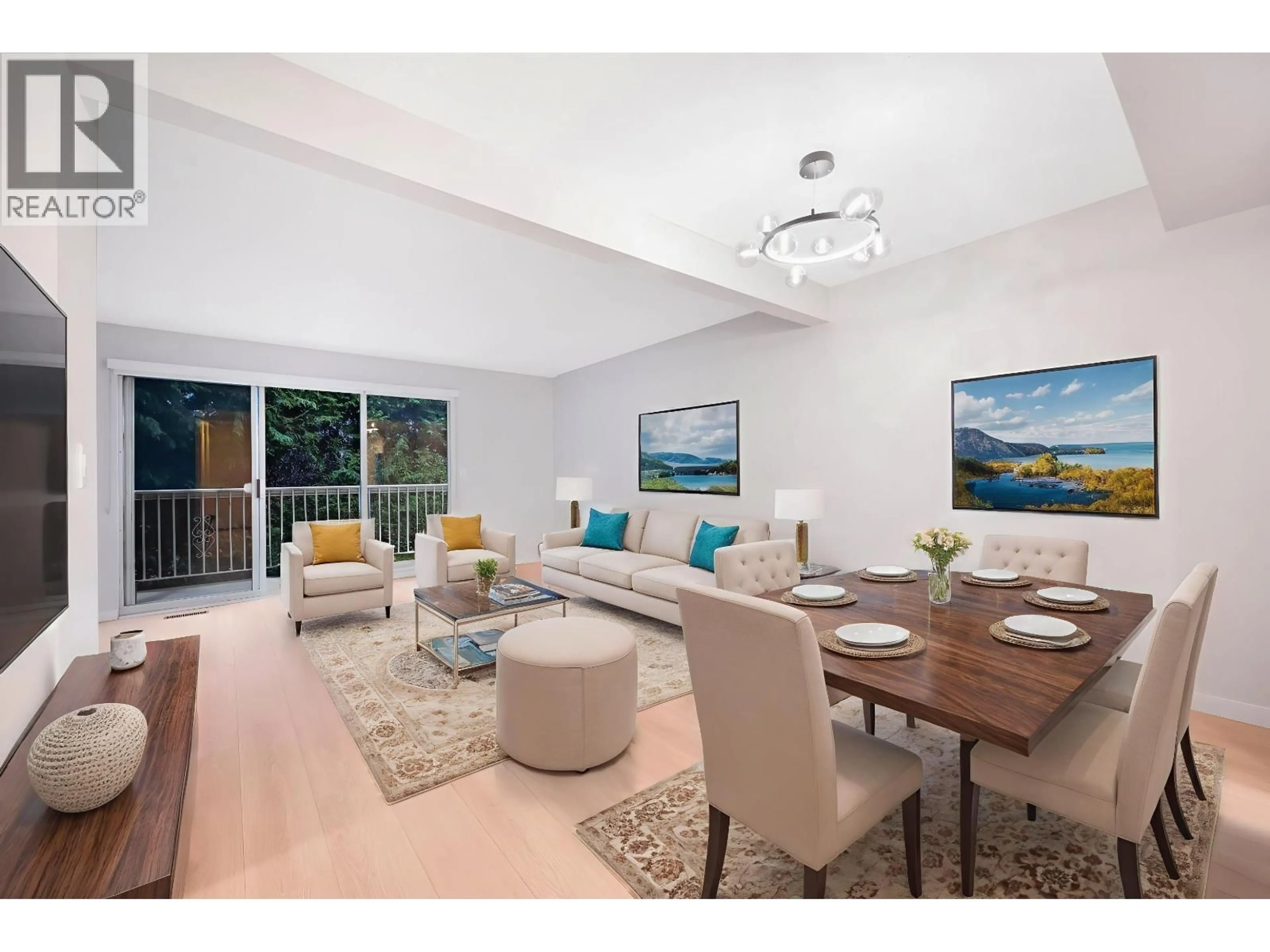 Living room with furniture, wood/laminate floor for 2 - 5330 BROADWAY, Burnaby British Columbia V5B2X7