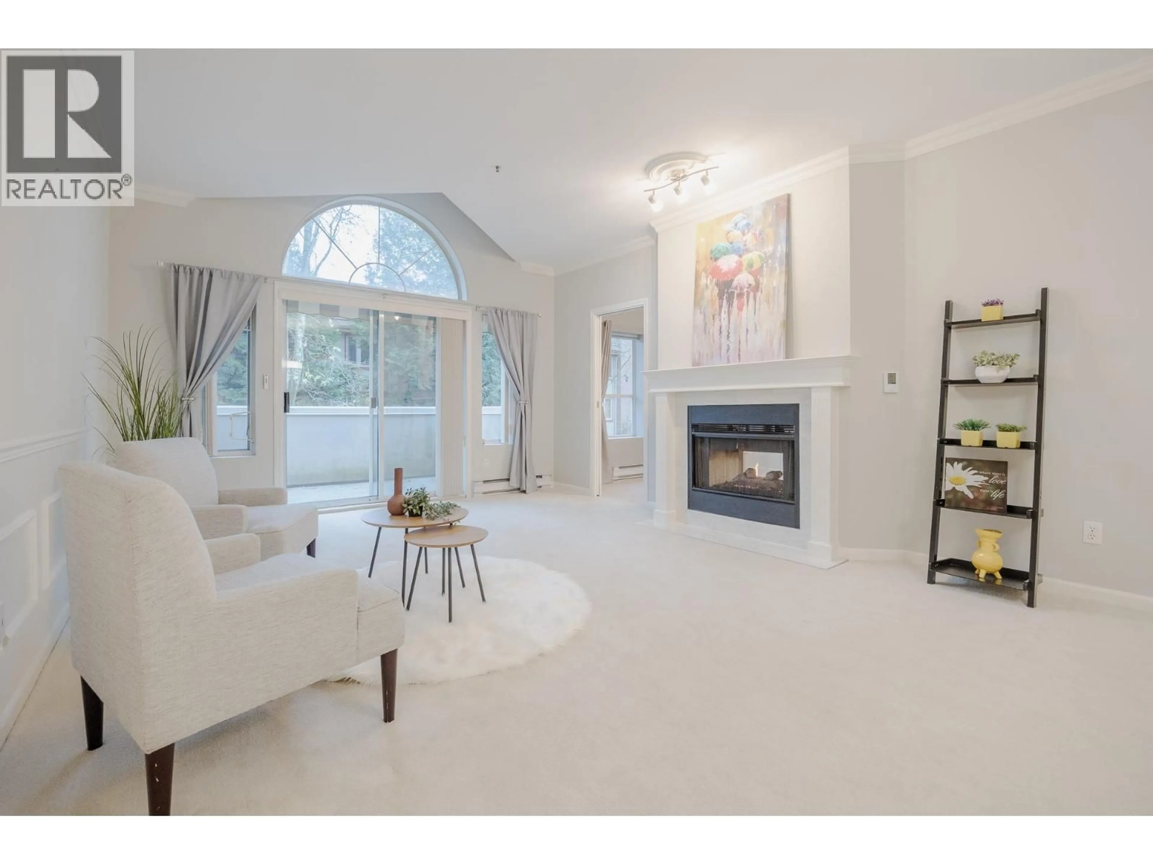 Living room with furniture, ceramic/tile floor for 213 - 7600 MOFFATT ROAD, Richmond British Columbia V6Y3V1