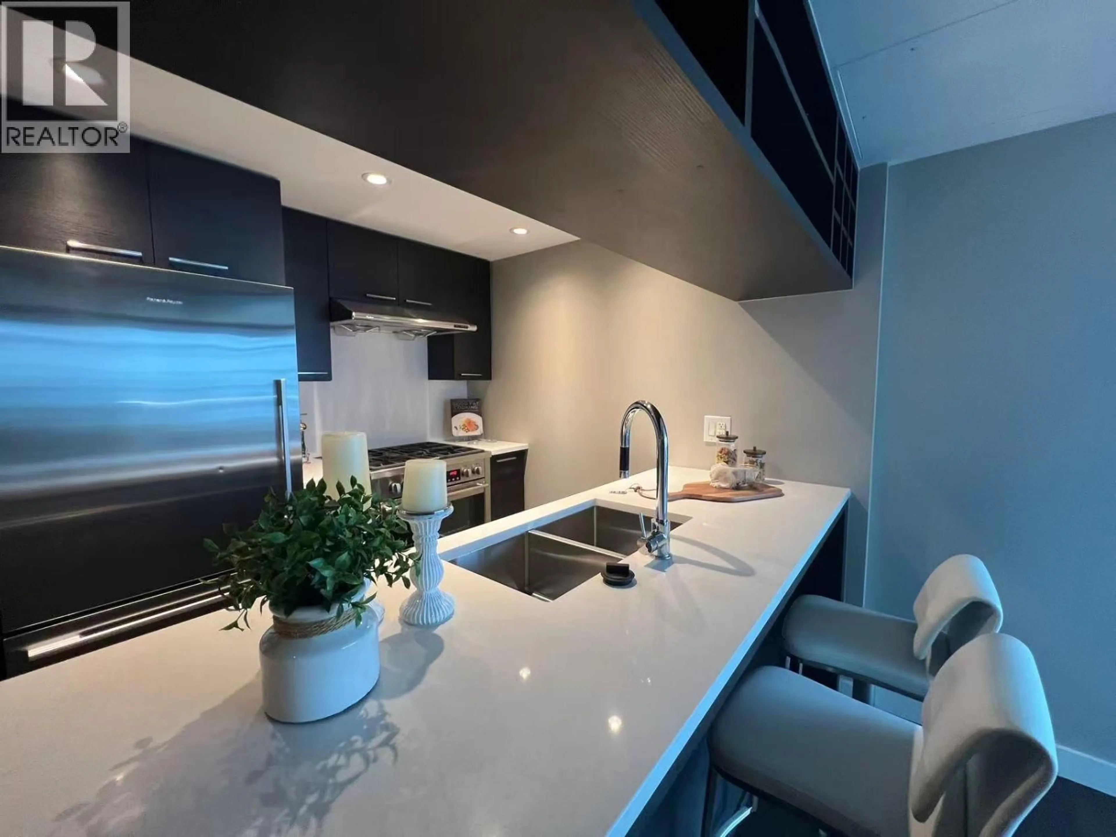 Contemporary kitchen, ceramic/tile floor for 1210 - 6188 NO. 3 ROAD, Richmond British Columbia V6Y0J3