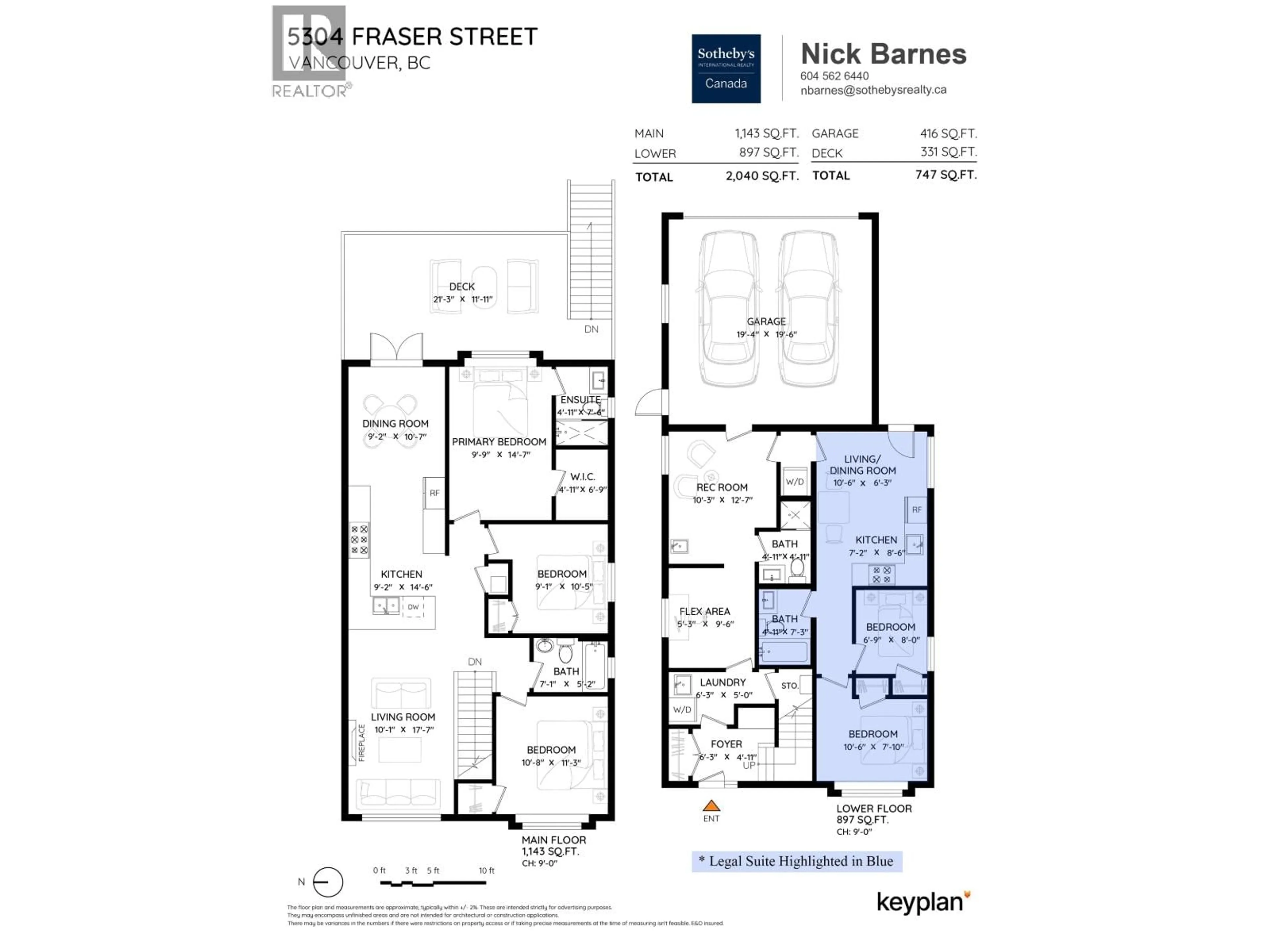 Floor plan for 5304 FRASER STREET, Vancouver British Columbia V5W2Y9