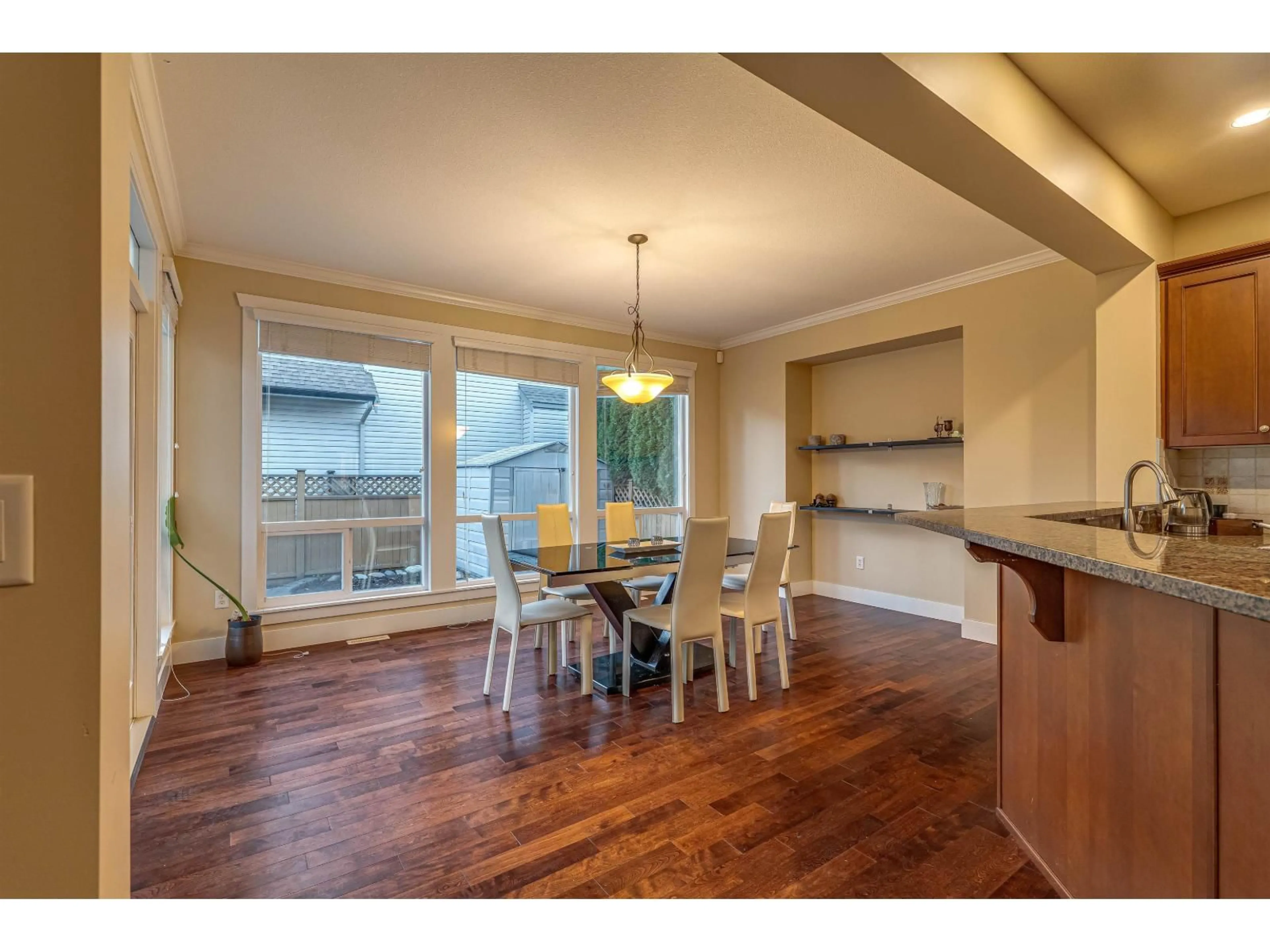 Dining room, wood/laminate floor for 8375 209 STREET, Langley British Columbia V2Y0A3