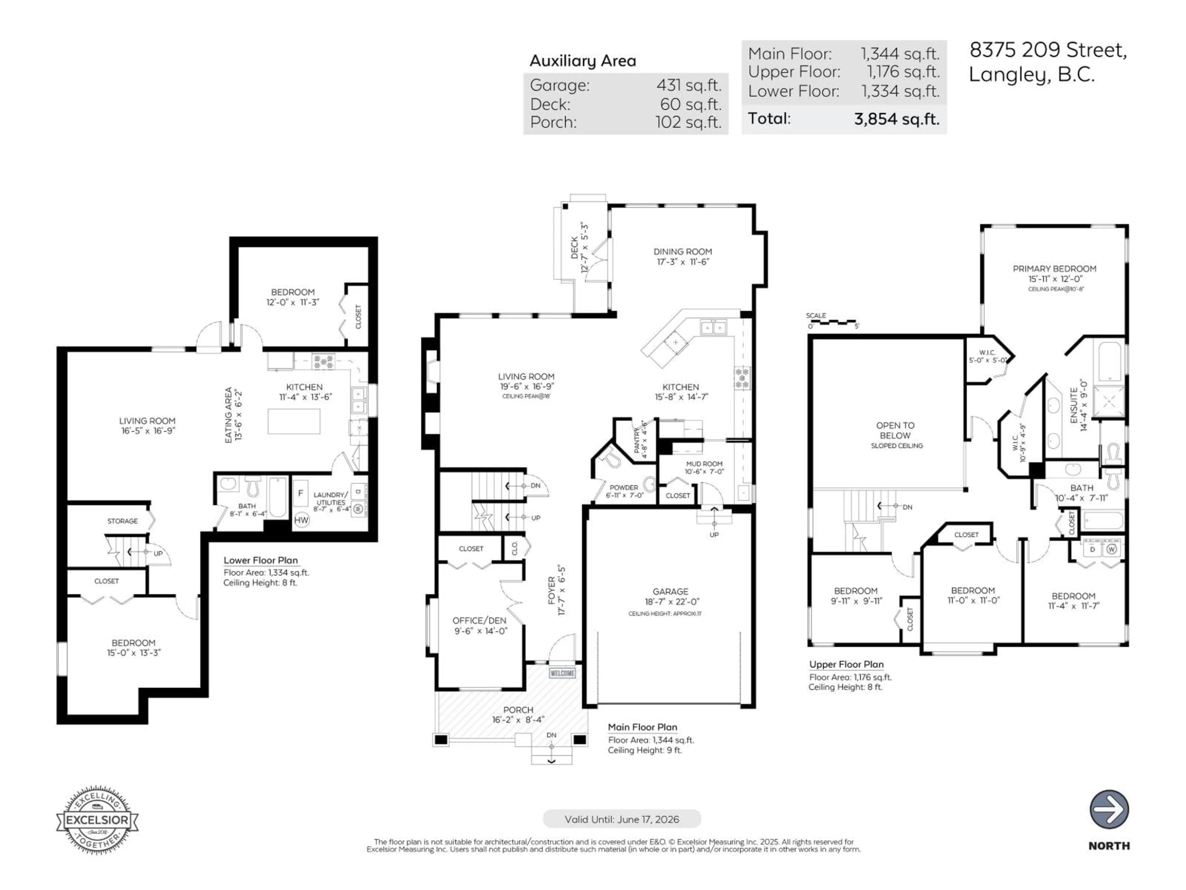 Floor plan for 8375 209 STREET, Langley British Columbia V2Y0A3