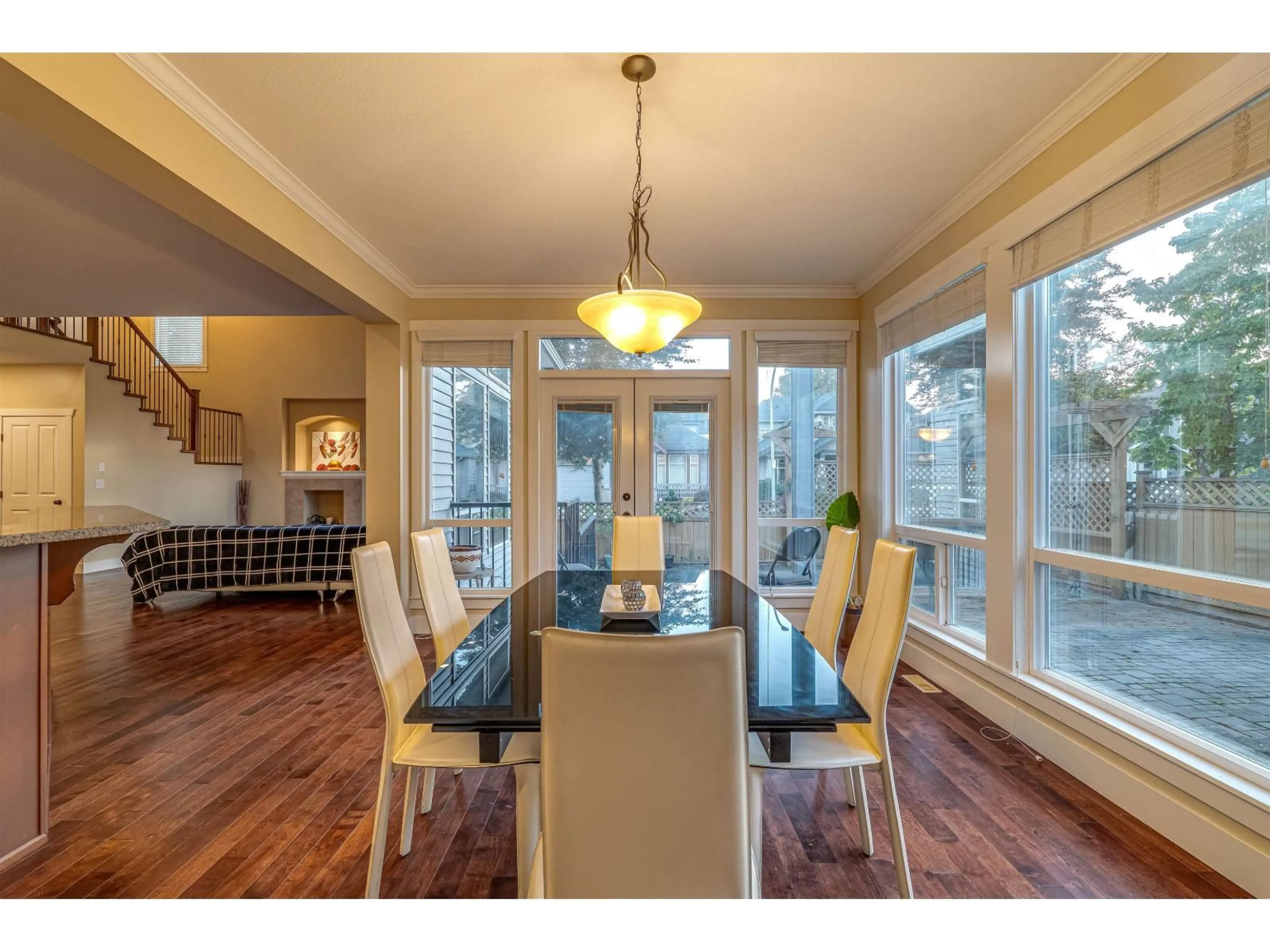 Dining room, wood/laminate floor for 8375 209 STREET, Langley British Columbia V2Y0A3