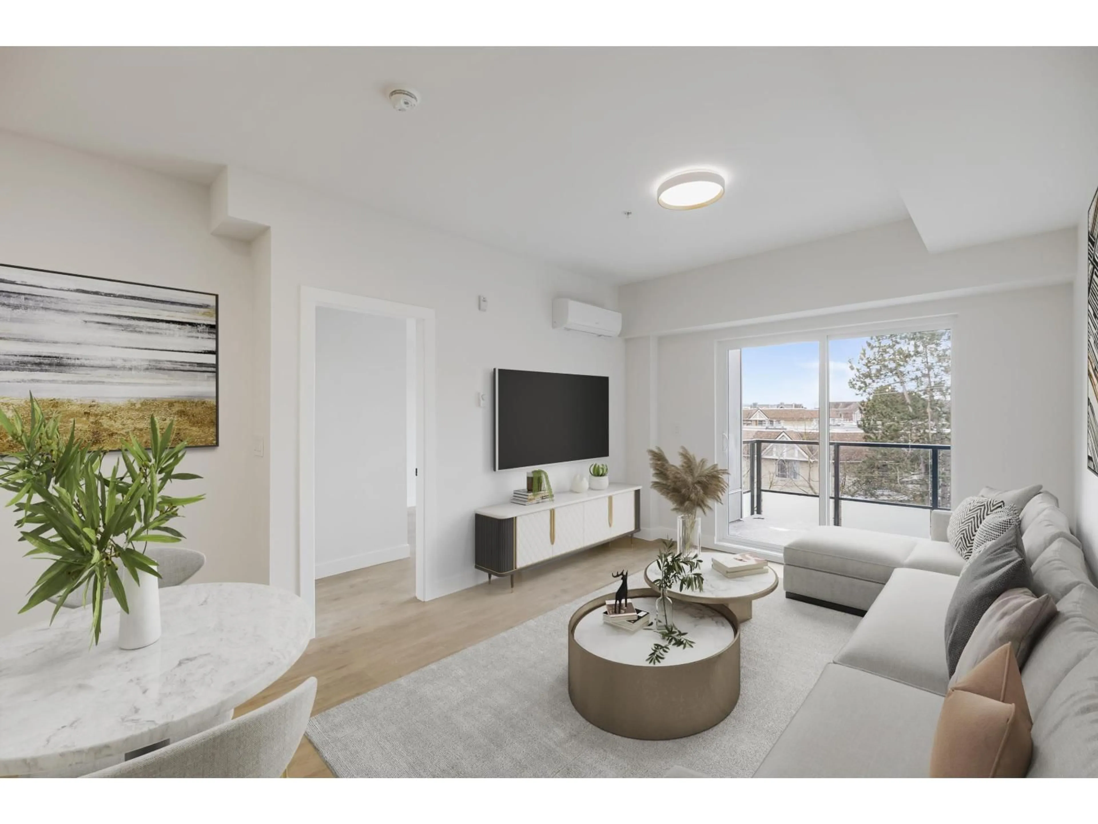 Living room with furniture, unknown for 407 - 15353 17 AVENUE, Surrey British Columbia V4A1T8